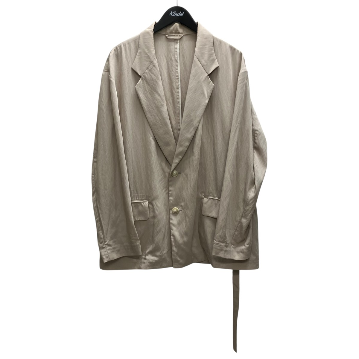 【中古】UJOH 2BS BELT JKT テーラードジャケット ベージュ 大いさ：4 【080626】（ウジョー）