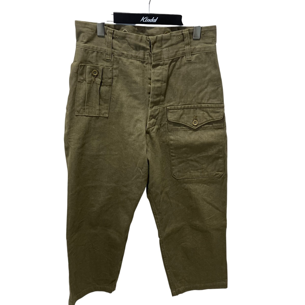 【中古】WAIPER 連合王国軍50s緑であることジーンズ ミリタリーズボン下 wp1017 オリーブ 大きさ：W33×L34 【080626】（ワイパ）