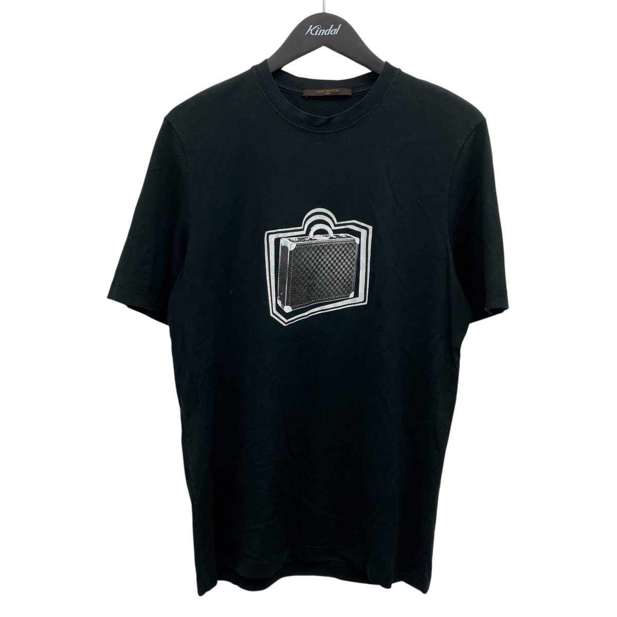 【中古】LOUIS VUITTON 刷り上げるティーシャツ 黒いこと 大きさ：M 【080626】（ルイヴィトン）