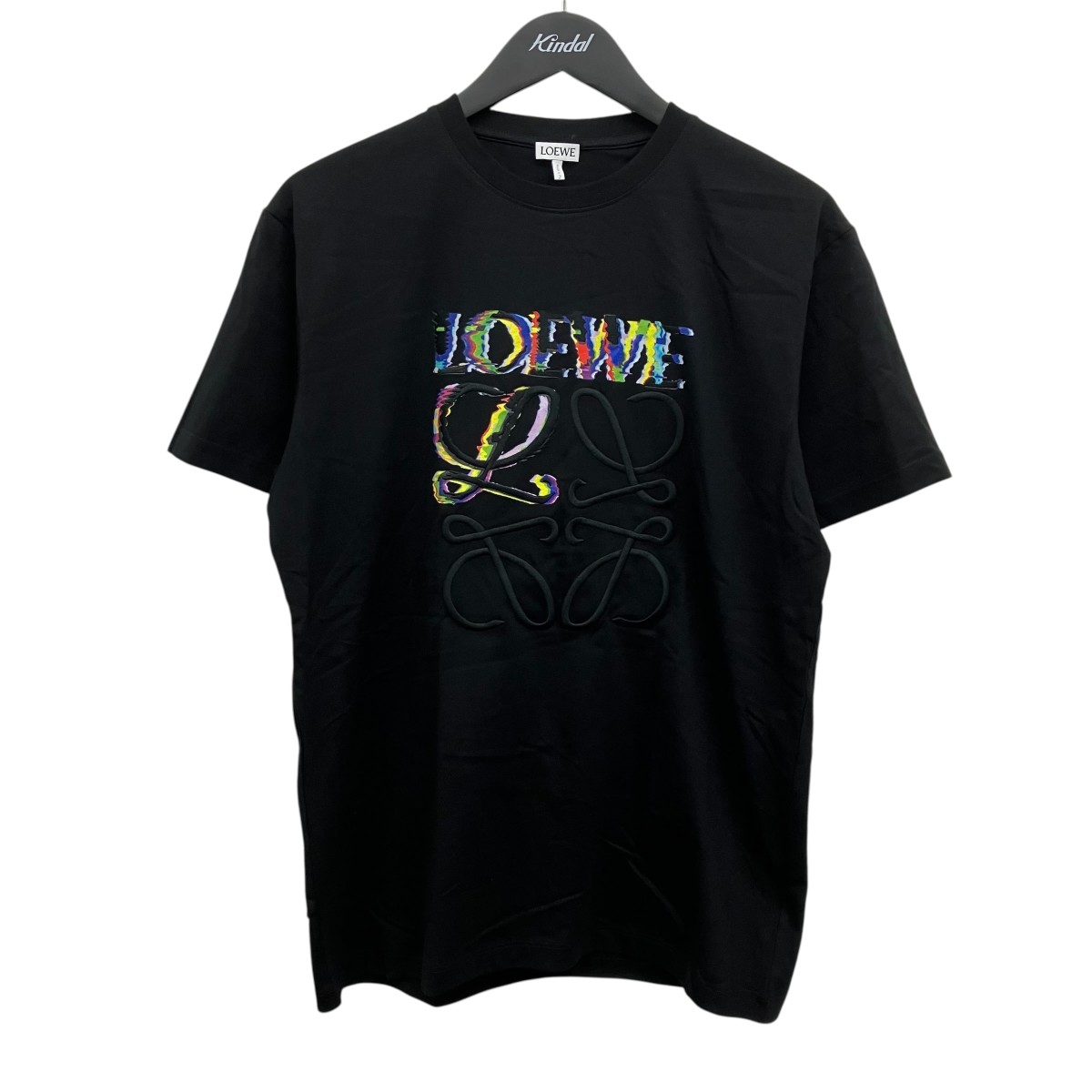 【中古】LOEWE アナグラムロゴティーシャツ 黒いこと 大いさ：XS 【080626】（ロエベ）