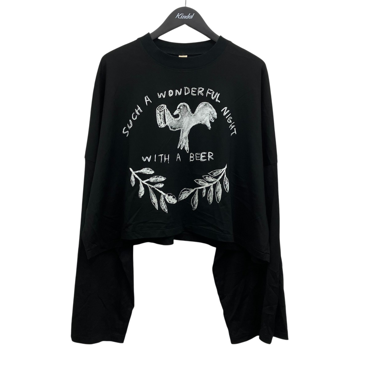 【中古】\u003cBR\u003eSHINYA KOZUKA\u003cBR\u003e24SSBUZZED BIRD プリントカットソー 黒いこと 大きさ：M\u003cBR\u003e【通貨価値思いなおす】