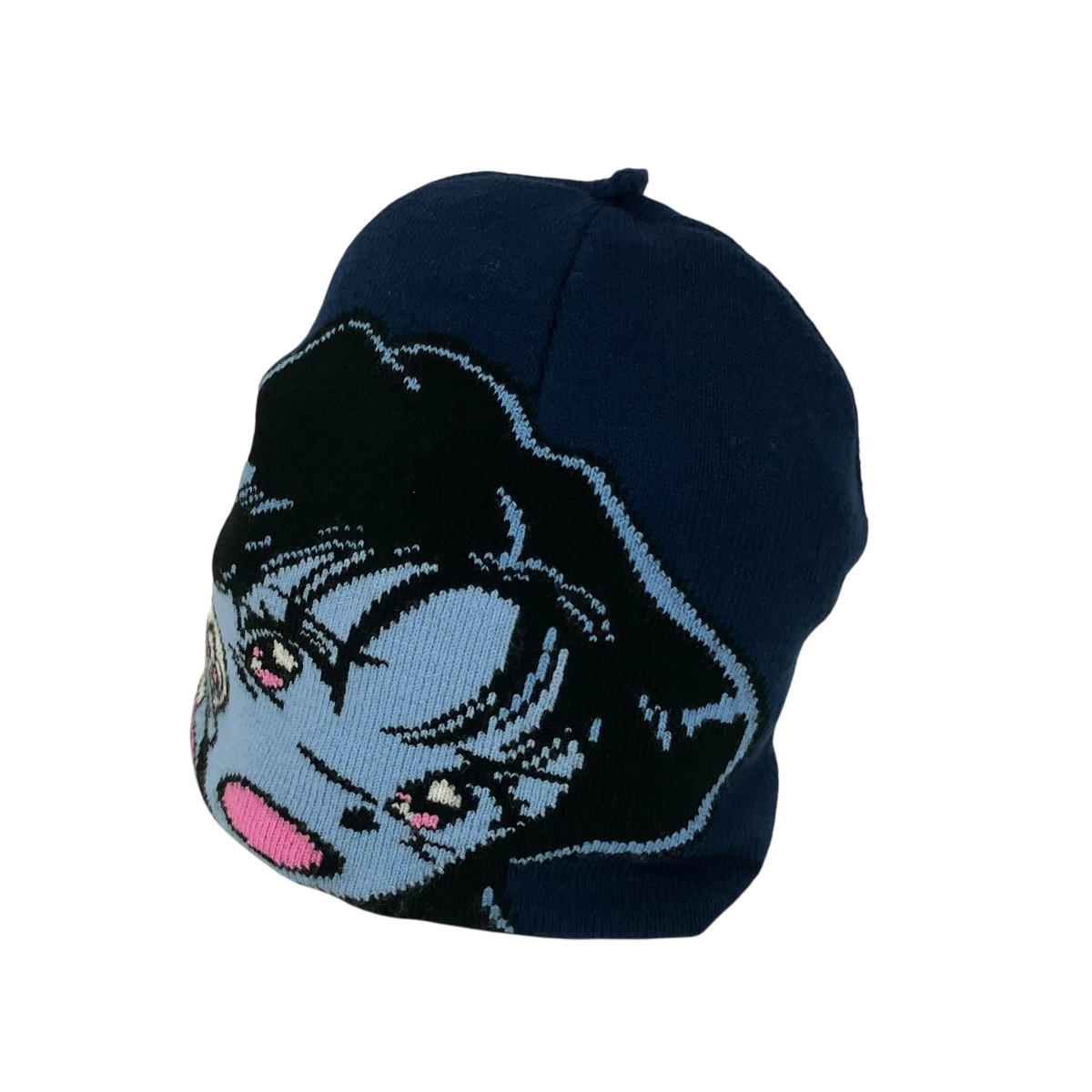 【中古】PALACE 編み物帽 米国海軍×サクラ色 【080626】（九重の天）