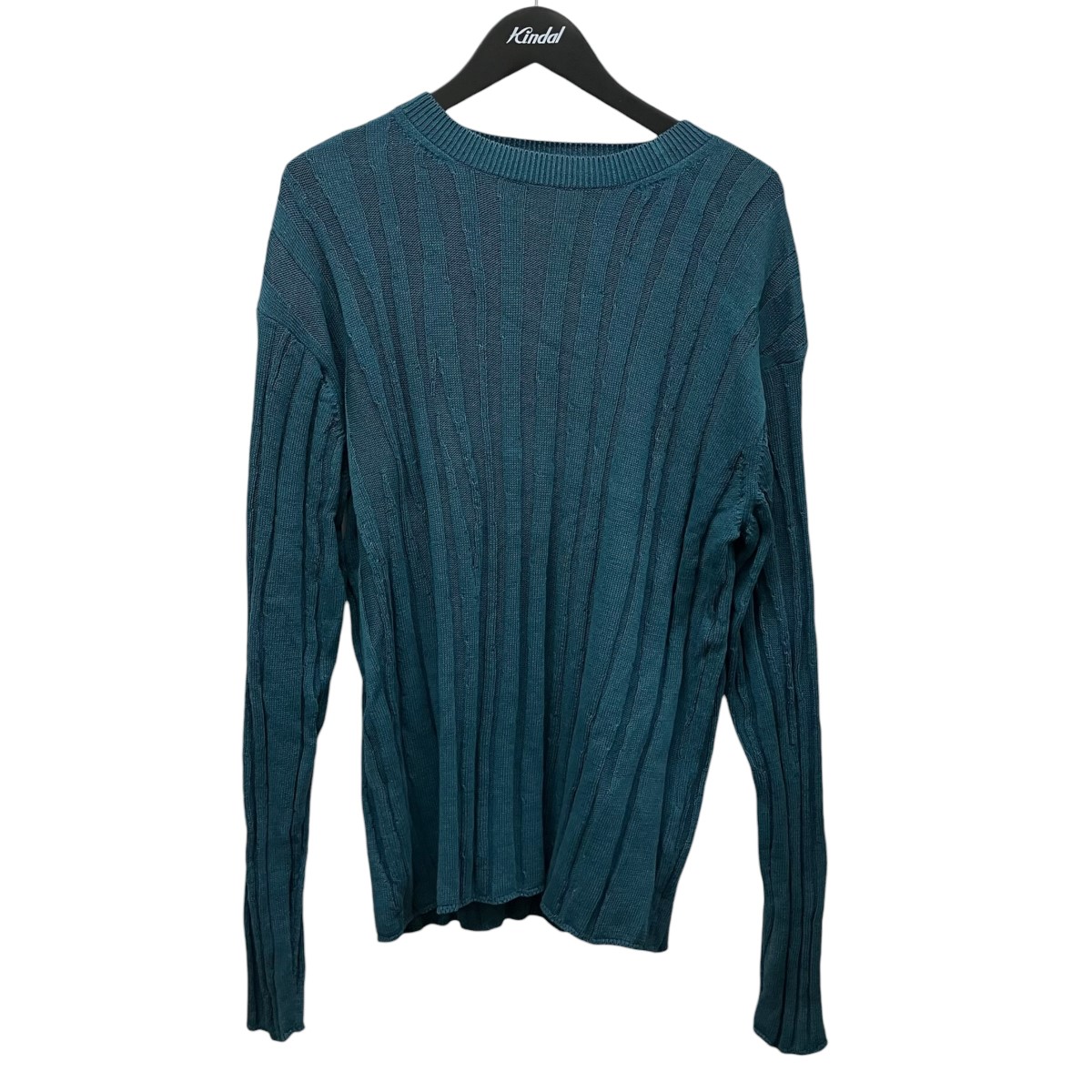 【中古】YOKE 25SS Random Rib Crewneck Sweater クルーネックニットセーター YK25SS0961S 緑であること 大きさ：3 【080626】（ヨーク）