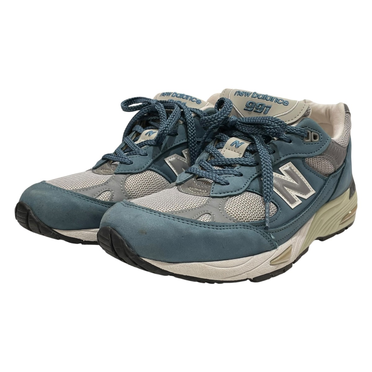 【中古】NEW BALANCE M991 BSG ハイカットスニーカー M991BSG 青碧 大きさ：UK8 【080626】（ニュー平衡にする）