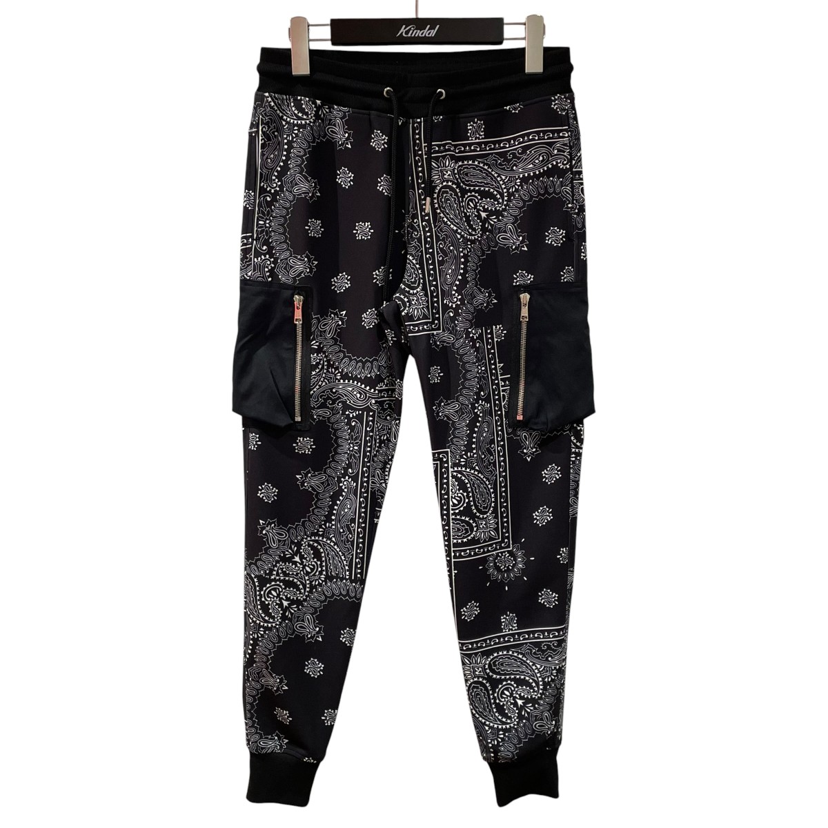 【中古】AKM DRY SUITING JERSEY BANDANA STRETCH HYBRID CARGO PANTS スウェットパンツ 黒いこと 大きさ：S 【080626】（エイケイエム）