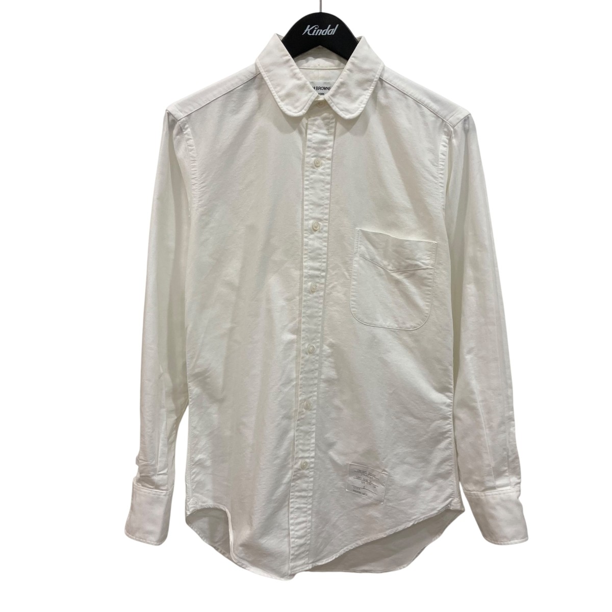 【中古】Thom Browne 長袖プルオーバー 白いこと 大きさ：0 【090626】（トム・赤銅色）