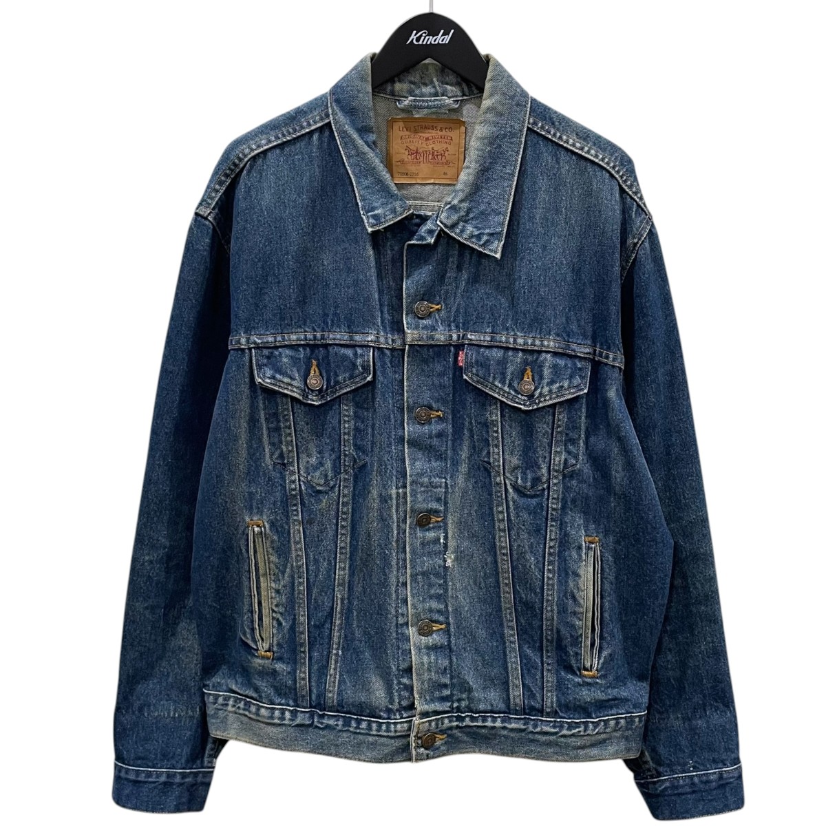 【中古】LEVI’S 80s ジーンズ上衣 亜米利加製 名取り草裏527 70506-0216 インディゴ 大きさ：46 【090626】（リーヴァイズジーンズ）