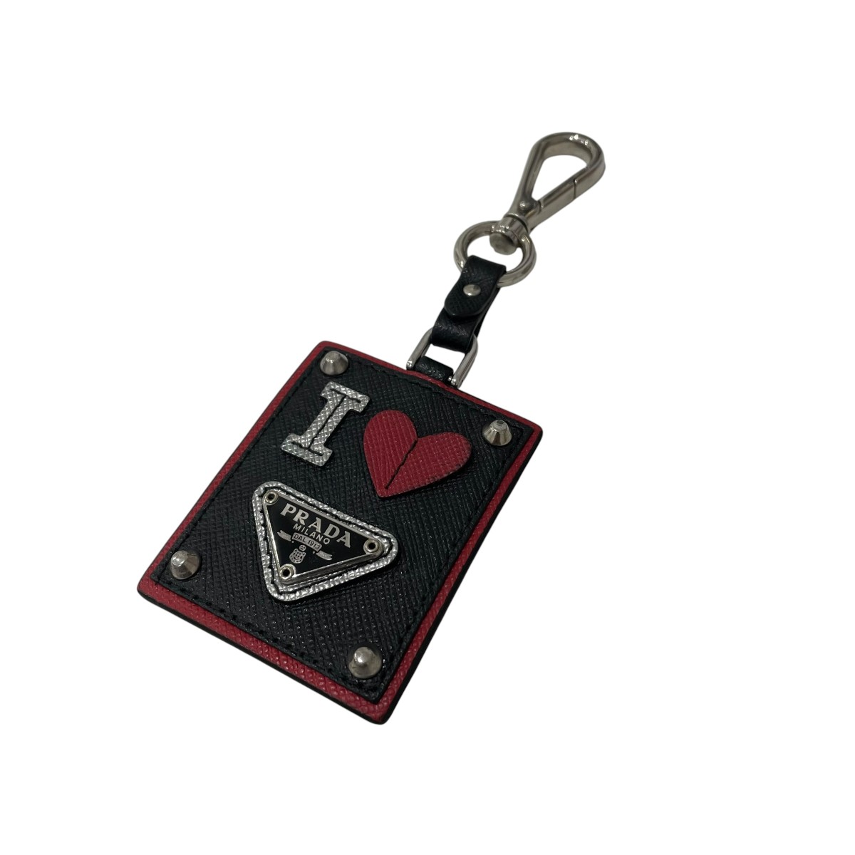 【中古】PRADA I LOVE PRADA 手当たり輪っか 赤いこと×黒いこと 【090626】（プラダ）