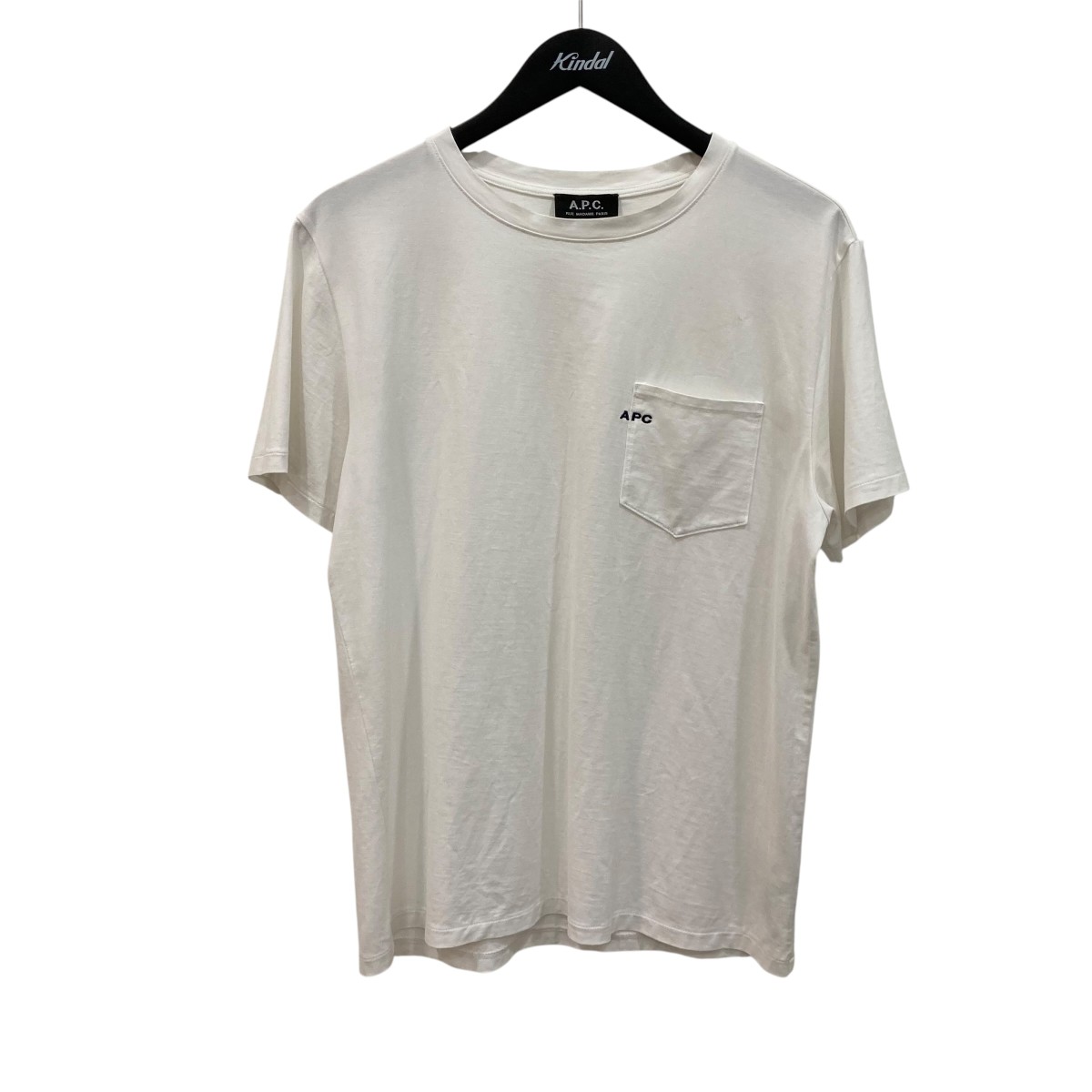 【中古】A．P．C． 半袖Ｔシャツ 25082192701 白いこと 大きさ：M 【090626】（アーペーセー）