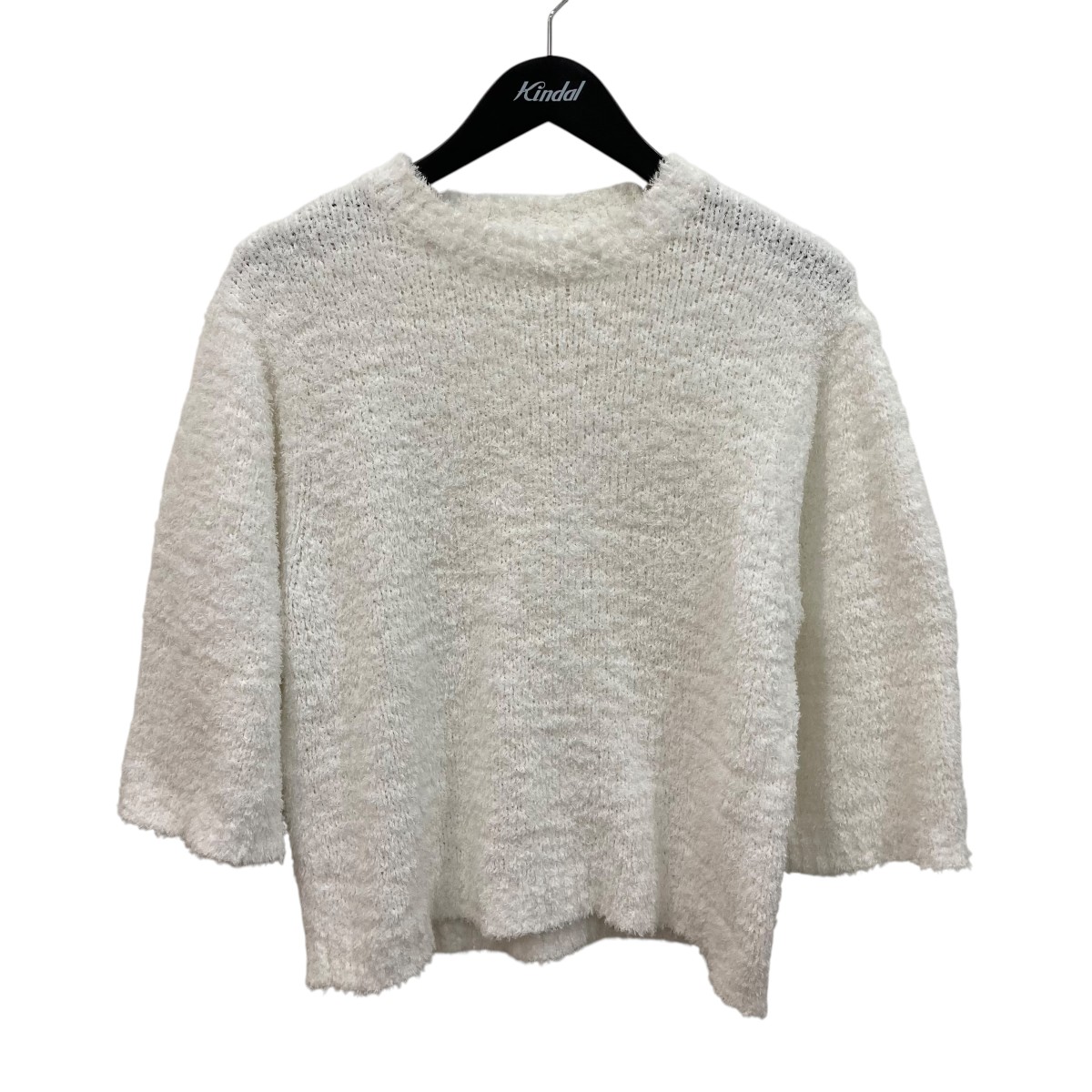 【中古】LOEFF 半袖編み物 88131060043 白いこと 【090626】（ロエフ）