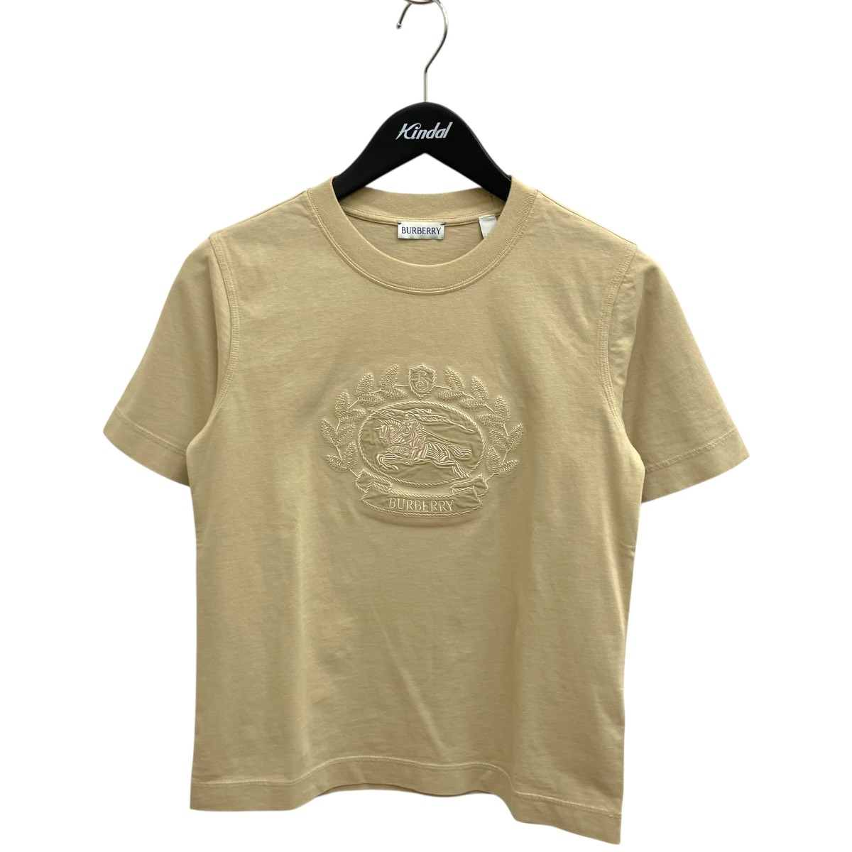 【中古】BURBERRY 半袖ティーシャツ 8093654 ベージュ 大いさ：XXS 【090626】（赤ちょうちんバリー）
