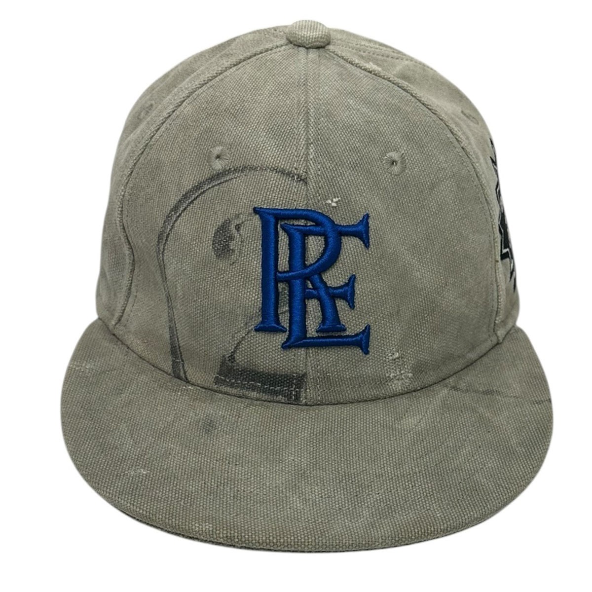 【中古】READYMADE CAP (WHITE #B) ロゴタイプ刺しゅう ヴィンテージ再組み上げる RECL-CO-WH-00-00-293 薄墨色 【080626】（小母さんお手伝いさん）