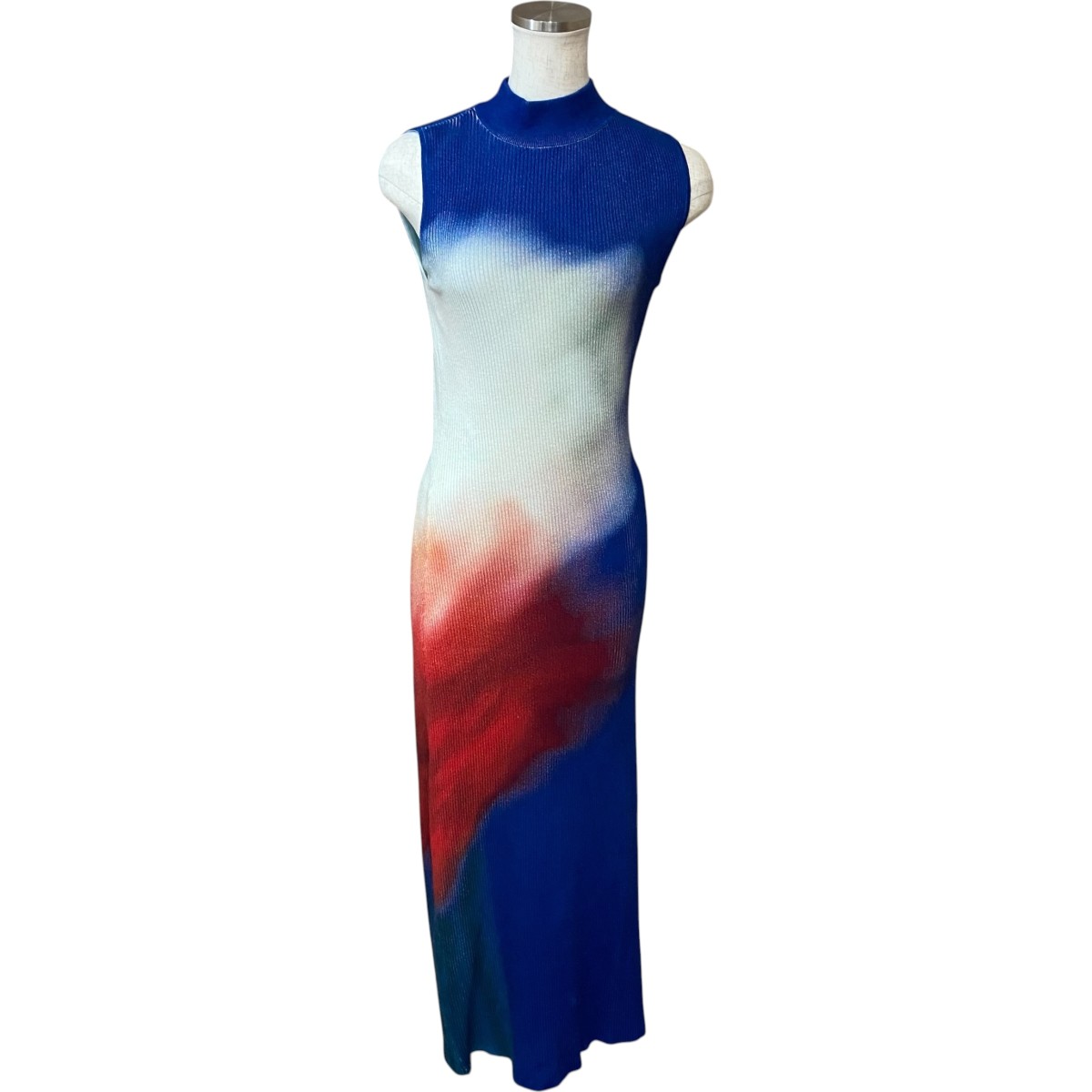【中古】JOSE MOON PRINTED KINIT DRESS 1724231755-1 青色 大きさ：Free 【080626】（ジョゼムーン）