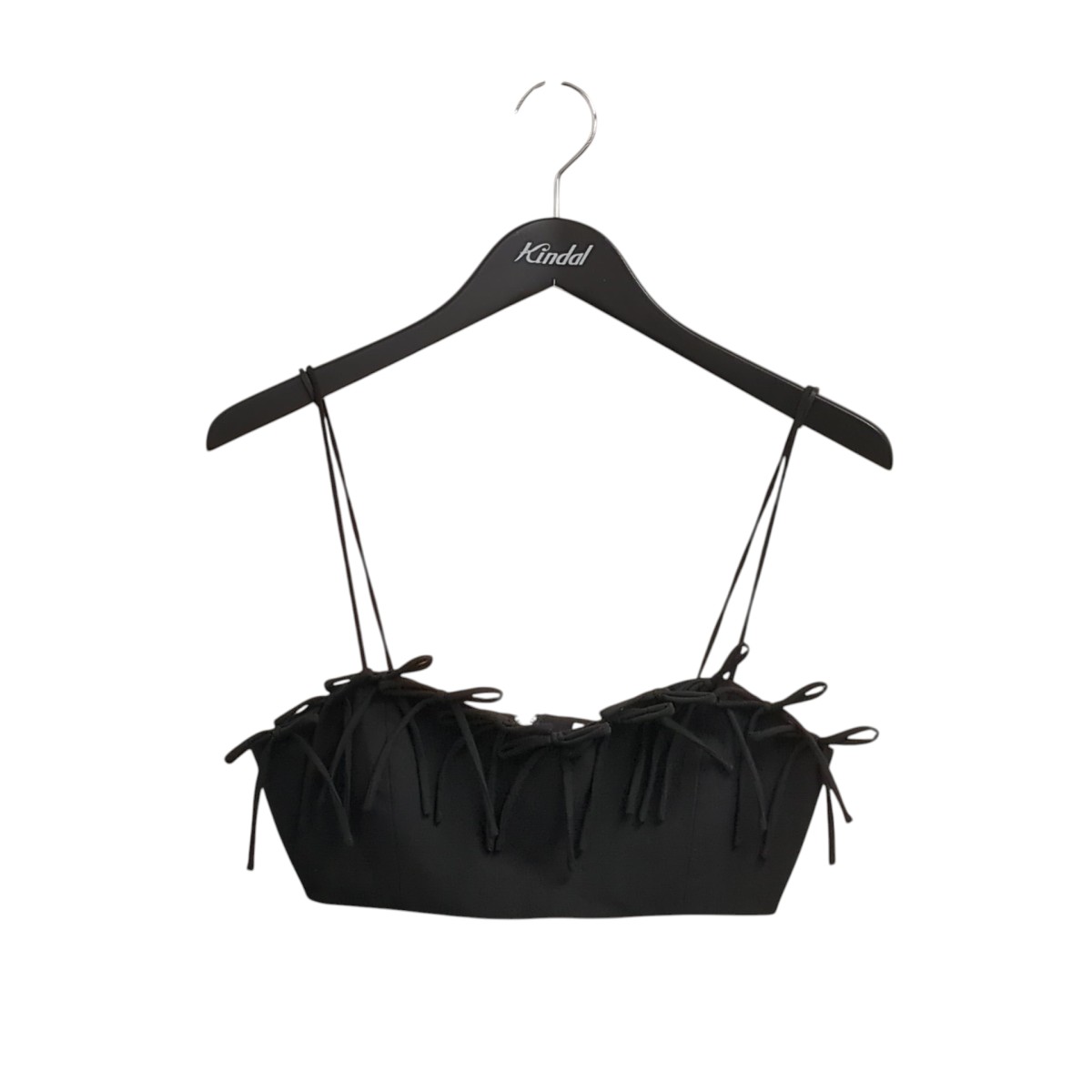 【中古】Ganni Drapey メランジスリーブレストップ 32-01-41-01009 黒いこと 大きさ：34 【090626】（ガニー）