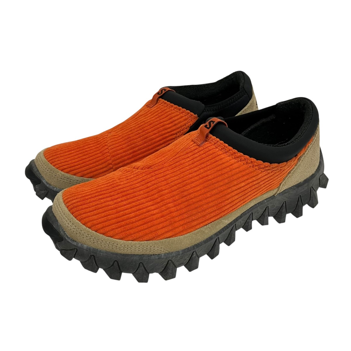 【中古】SALOMON SNOWCLOG CORDUROY ローカットスニーカー オレンジ色 大きさ：26.5珊 【090626】（サロモン）