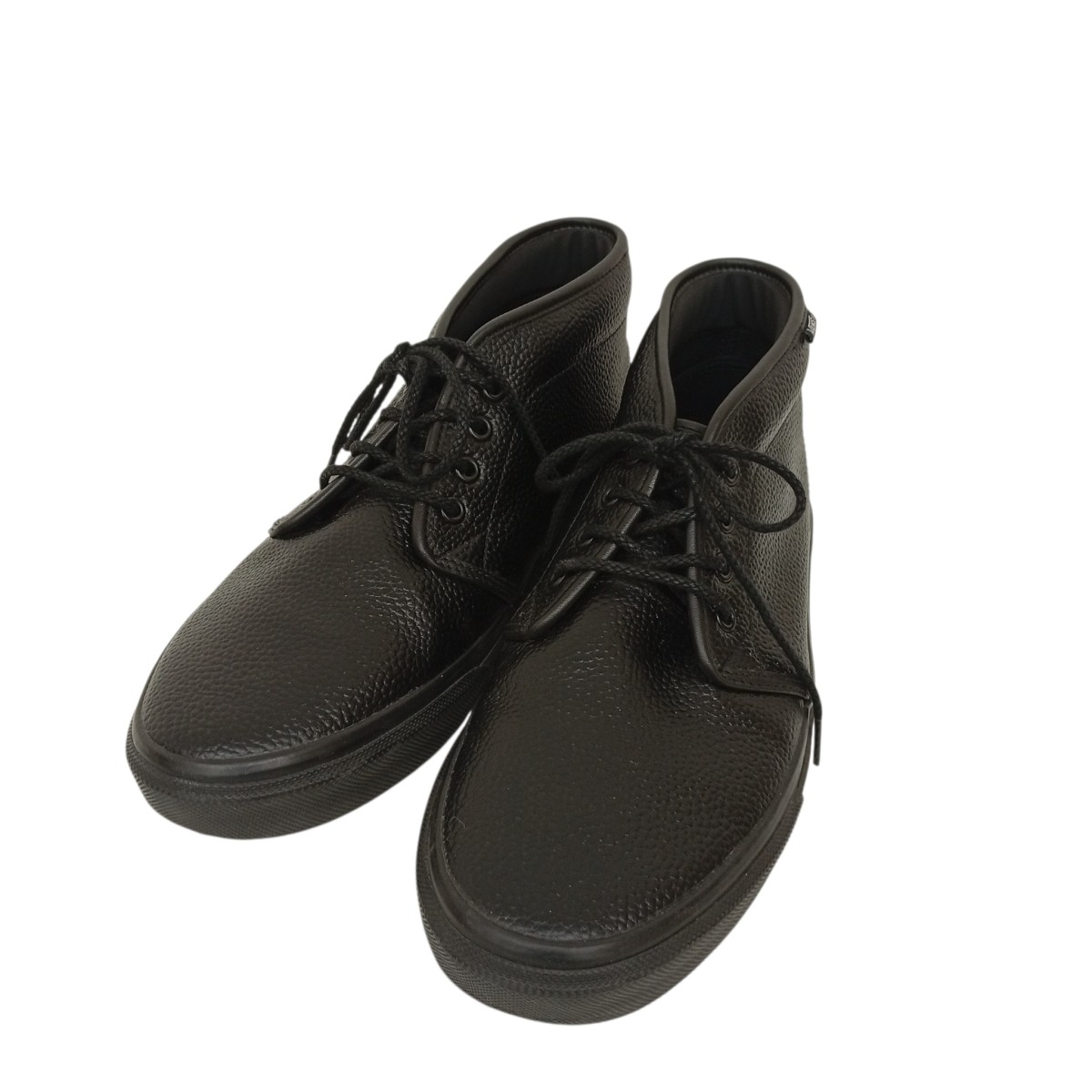 【中古】VANS CHUKKA LEATHER スニーカー V49CF 黒いこと 大きさ：28.0珊 【090626】（バンズ）