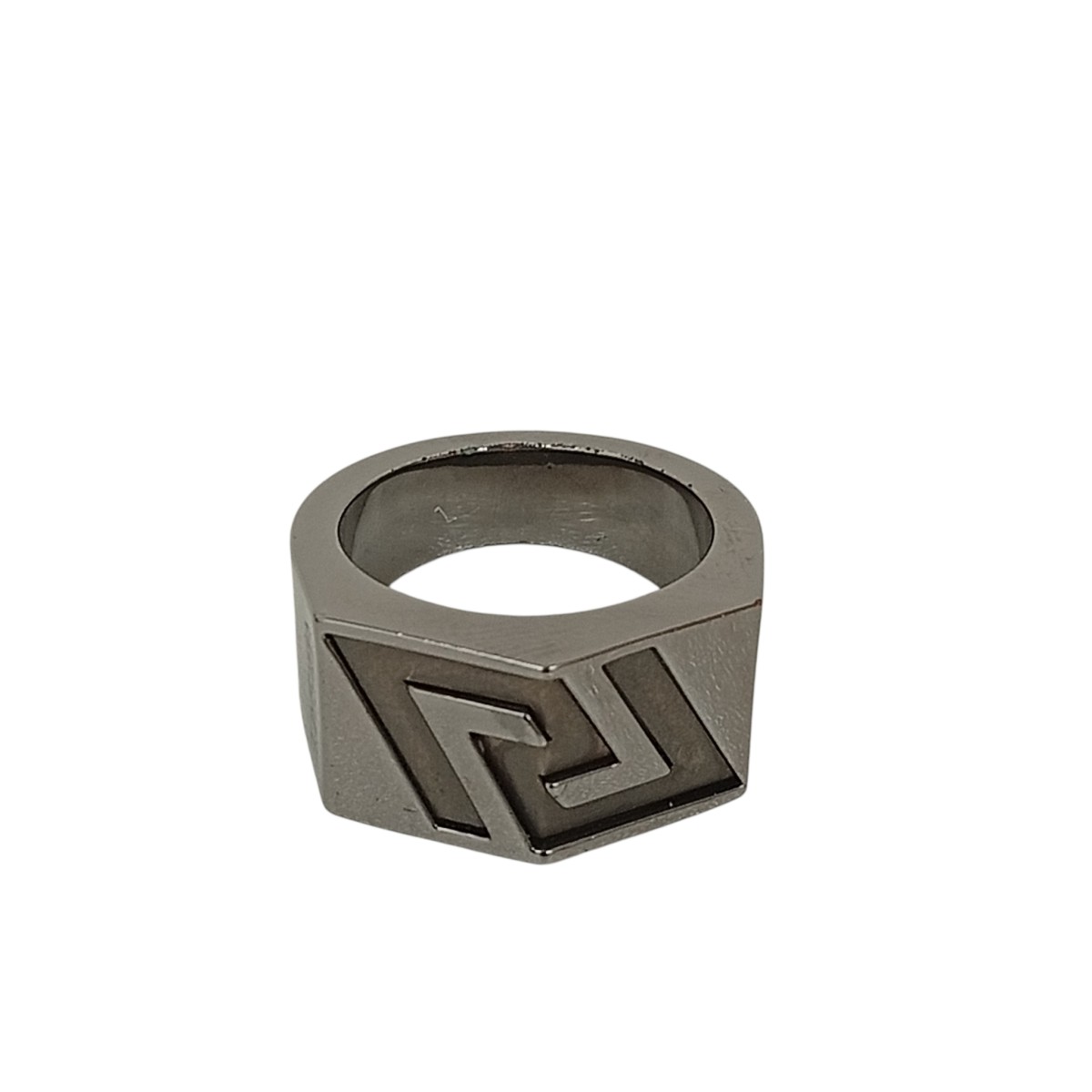 【中古】VERSACE 指環 しろがね色 大きさ：17号 【090626】（ヴェルサーチ）