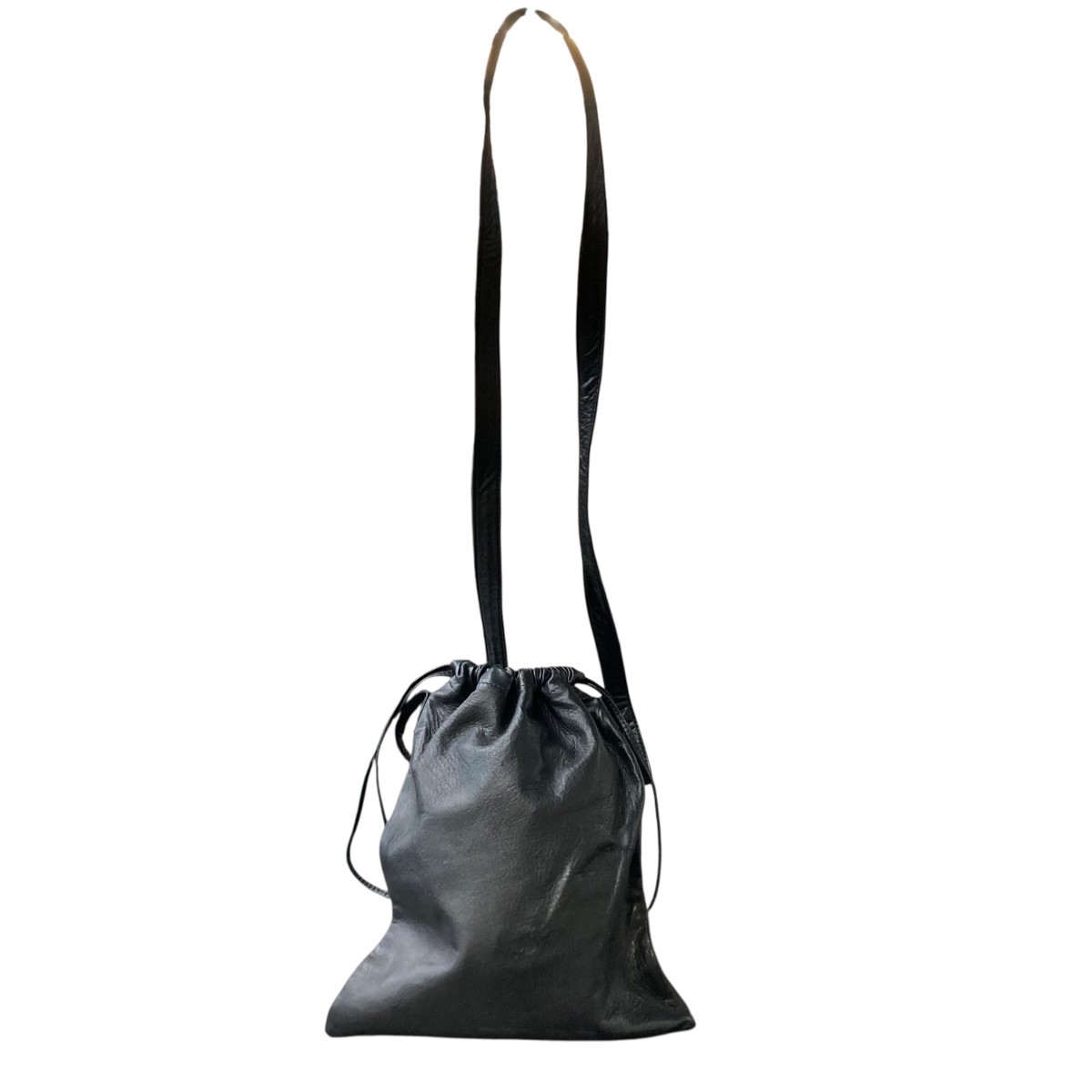 【中古】Aeta DOUBLE FACED DRAWSTRING SHOULDER S ショルダーバッグ 黒いこと 【090626】（アエタ）