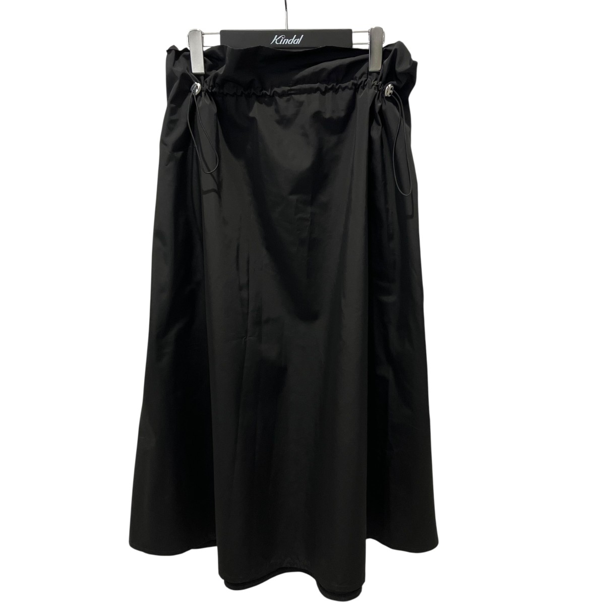 【中古】DOUBLE STANDARD CLOTHING ナイロンロングスカート ロングスコート 05025-280-214 黒いこと 大きさ：Free 【090626】（ダブルスタンダードクロージング）
