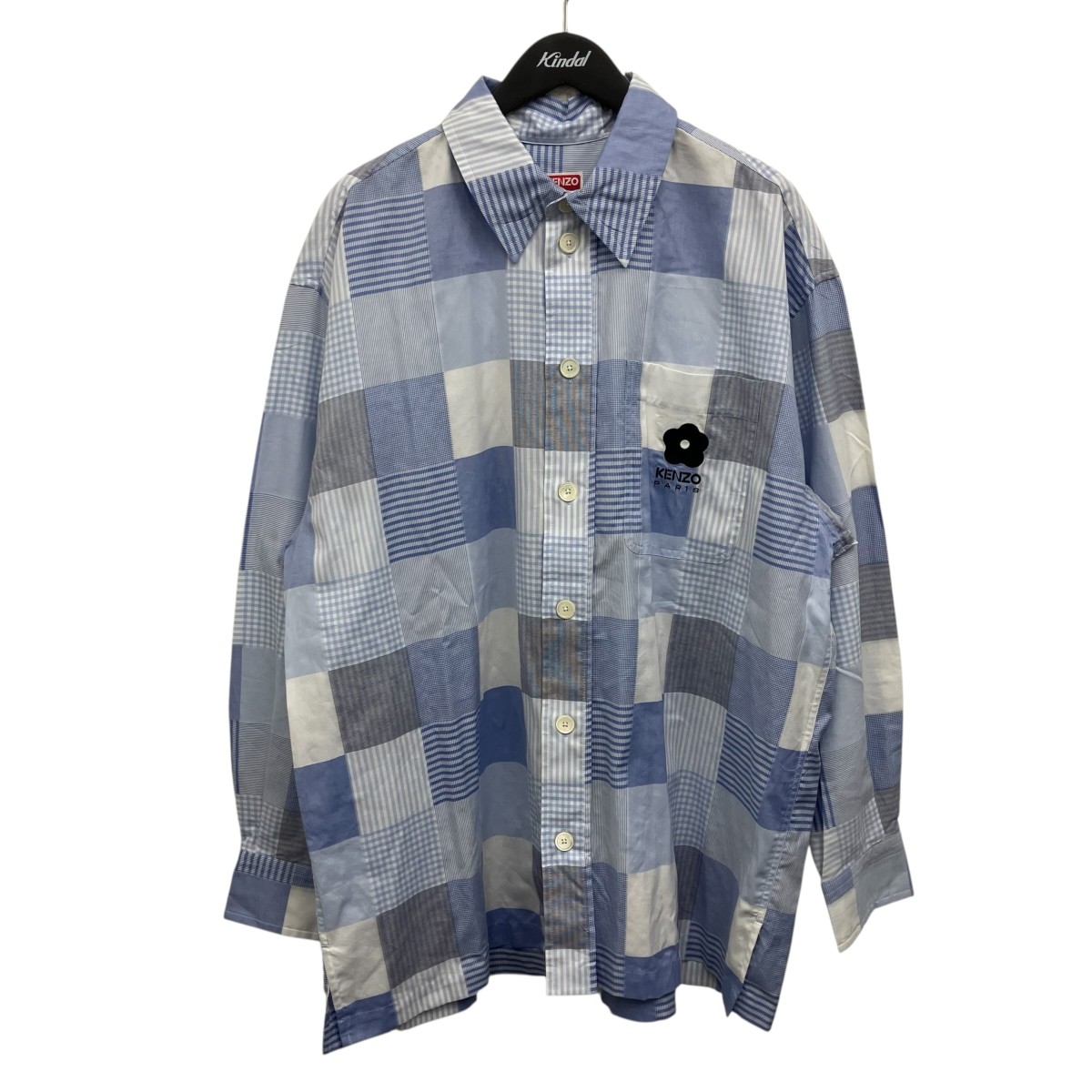 【中古】KENZO 長袖プルオーバー 青色 大きさ：L 【090626】（ケンゾー）