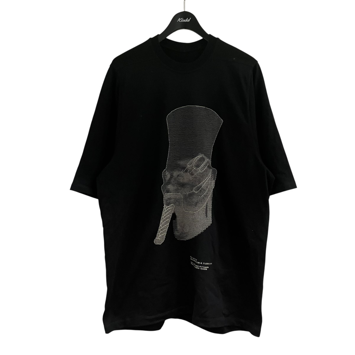 【中古】RICK OWENS ヘビーウェイトプリントプルオーバー 黒いこと 大きさ：S 【090626】（リックオウエンス）