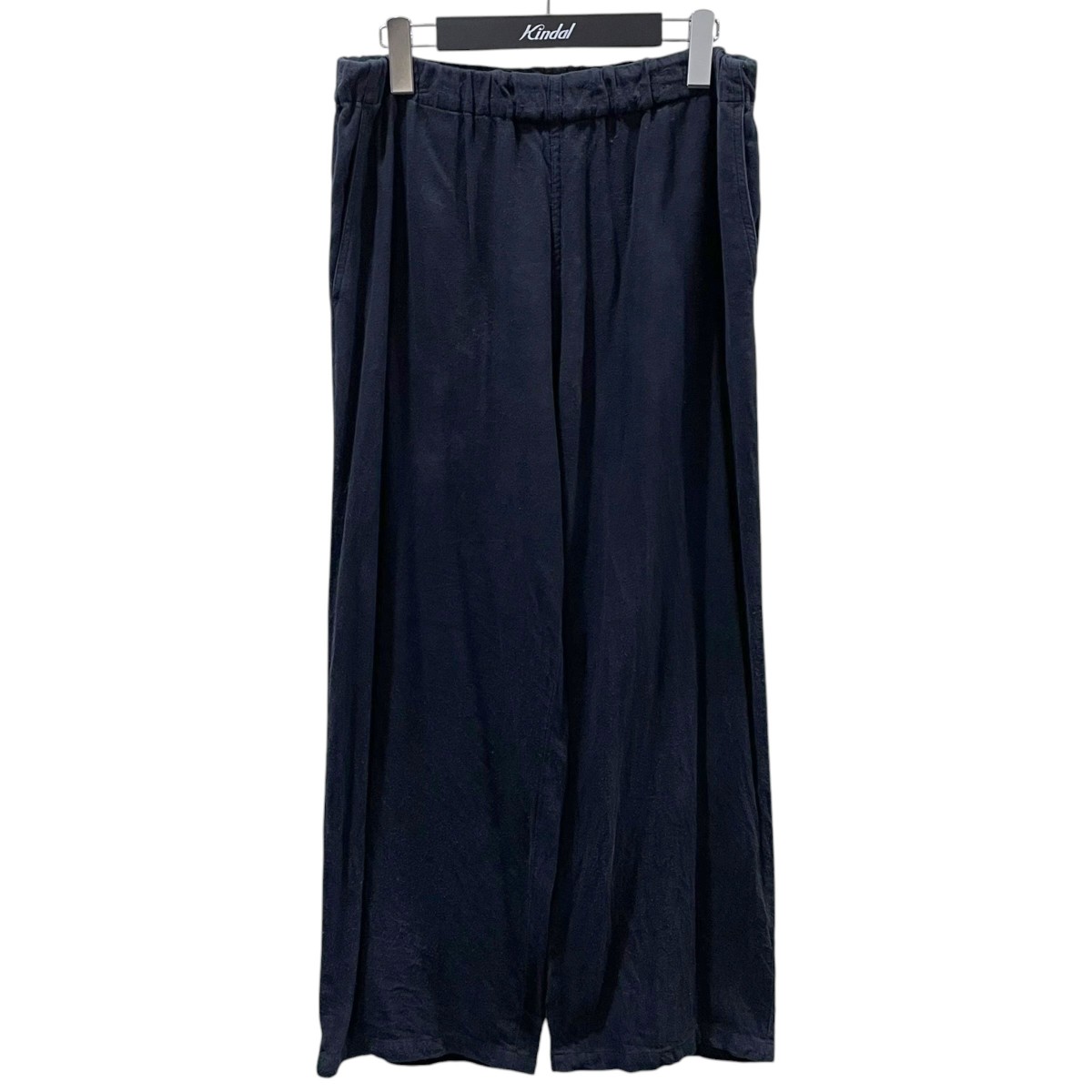 【中古】nestrobe confect　25SS コットンシルクネップサージ イージーワイドパンツ Cotton Silk Nep Serge Easy Wide Pants 02251-0053 ネイビー サイズ：4 【090626】（ネストローブコンフェクト）｜ブランド古着のカインドオル