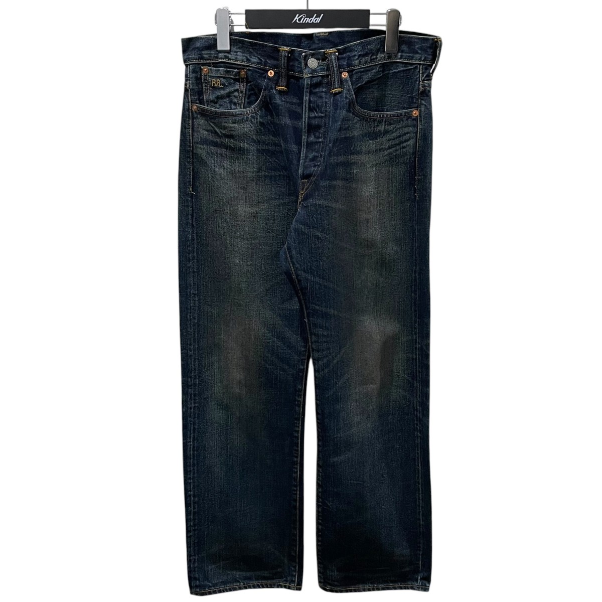【中古】RRL ジーンズズボン下 Vintage 5-Pocket Straight Jean JAPAN WOVEN ヴィンテージ ファイブ隠し 引っ切りないジーン ジャパンウーヴン 782857896001 インディゴ 大きさ：30×30 【090626】（ダブルアールエル）