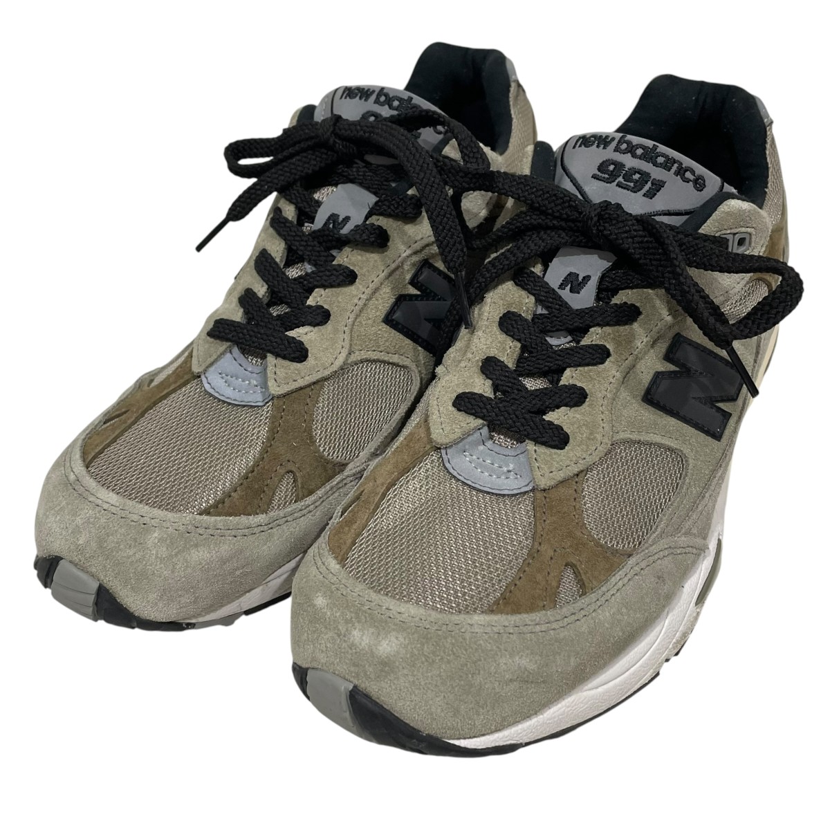 【中古】JJJJound×NEW BALANCE 23SS スニーカー M991JJA MADE IN ENGLAND オリーブ 大きさ：10 【090626】（ジョウンド×ニュー平衡にする）
