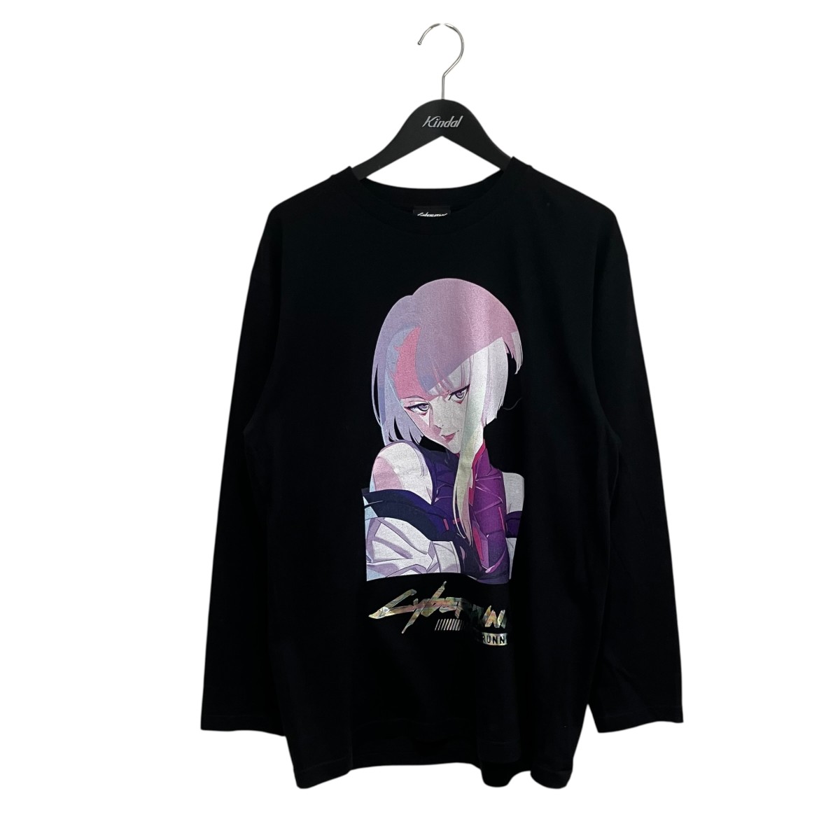 【中古】NO BRAND LUCY ハッカー プリントカットソー 黒いこと 大きさ：L 【090626】（否ブランド名）