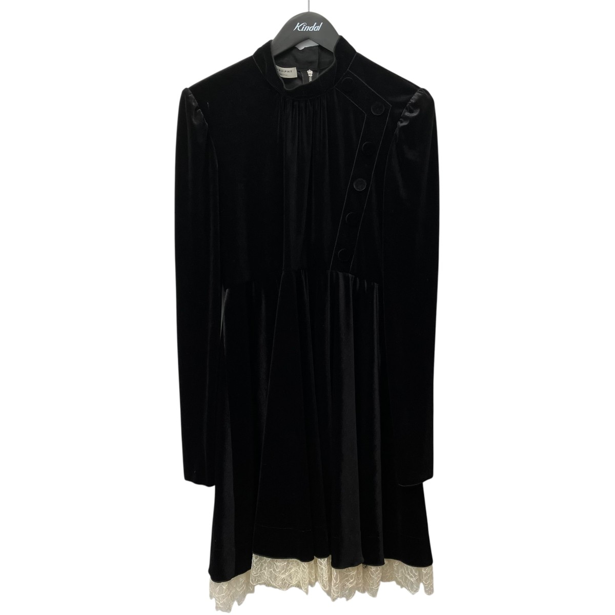 【中古】PHILOSOPHY DI ALBERTA FERRETTI 長袖天鵝絨衣裳 A04045728 黒いこと 大きさ：40 【090626】（フィロソフィディアルベルタフェレッティ）