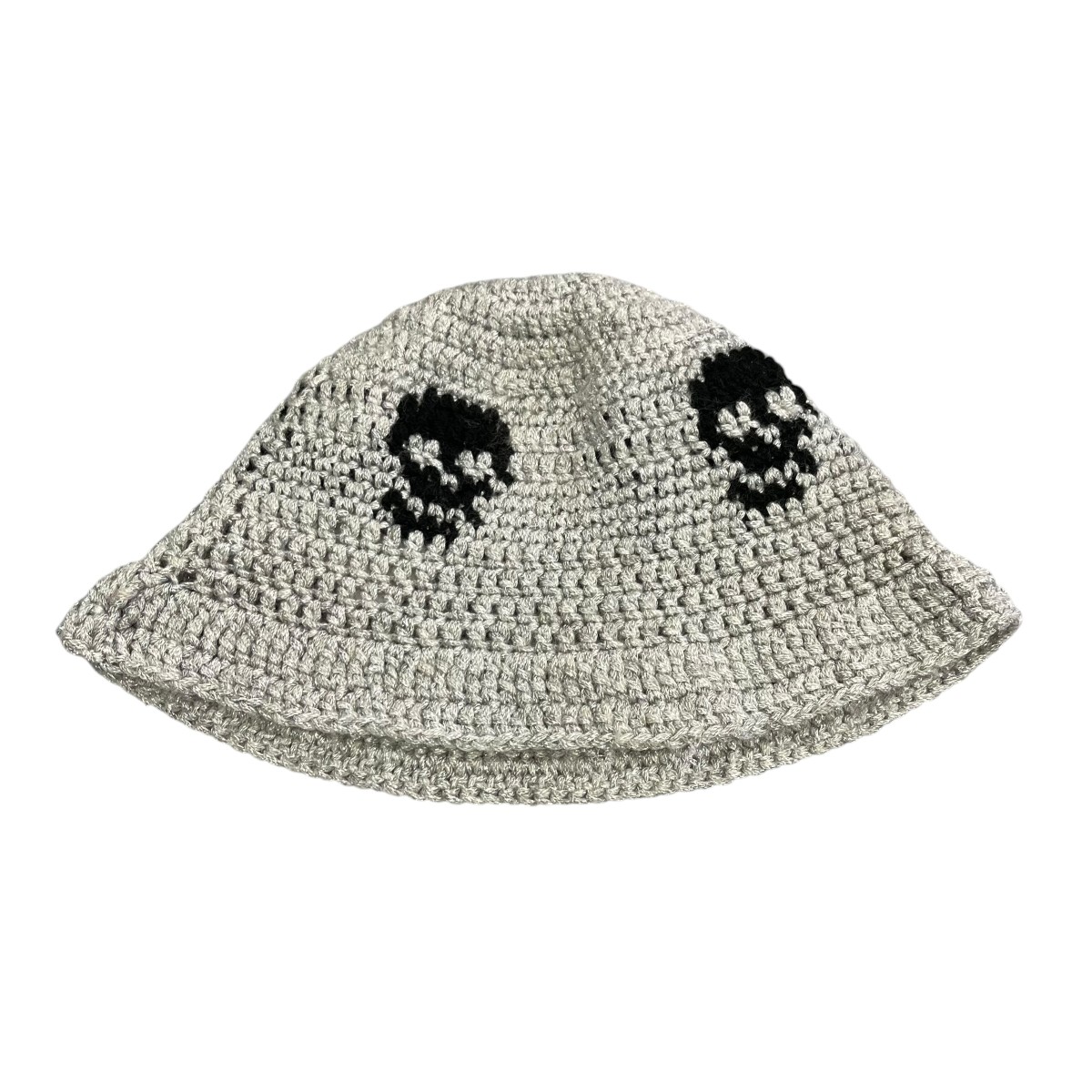 【中古】YARN STUDIOS かぶり笠 しろがね色 【090626】（ヤーン・スタジオ）