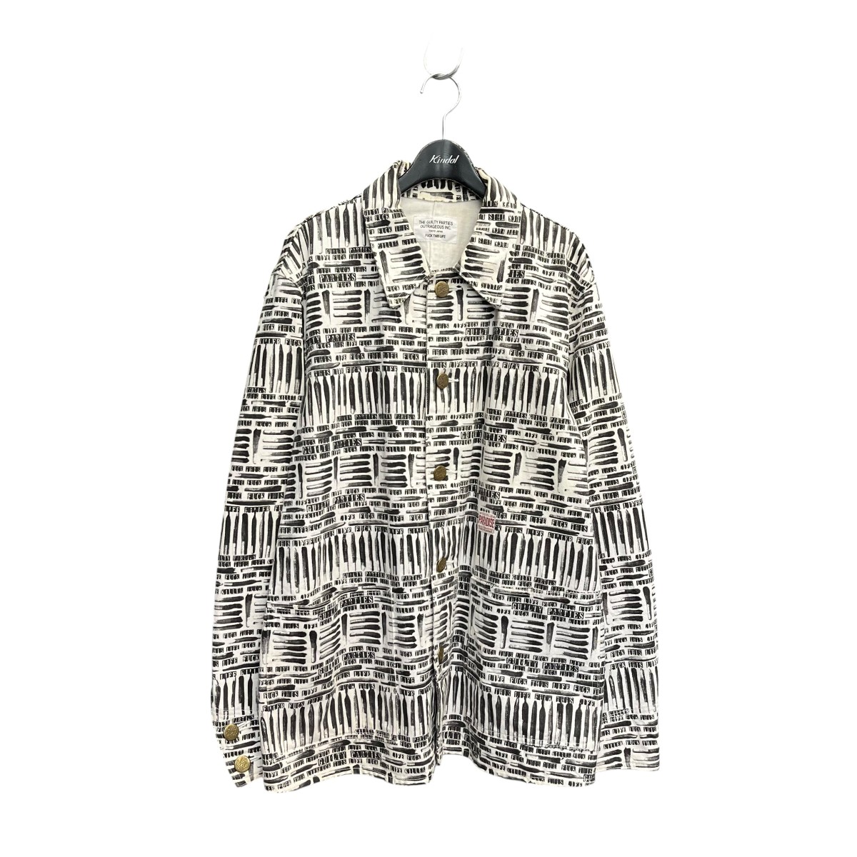 【中古】WACKO MARIA 押しかぶせる櫂 13AW-COV-21 白いこと 大きさ：XL 【090626】（ワコマリア）