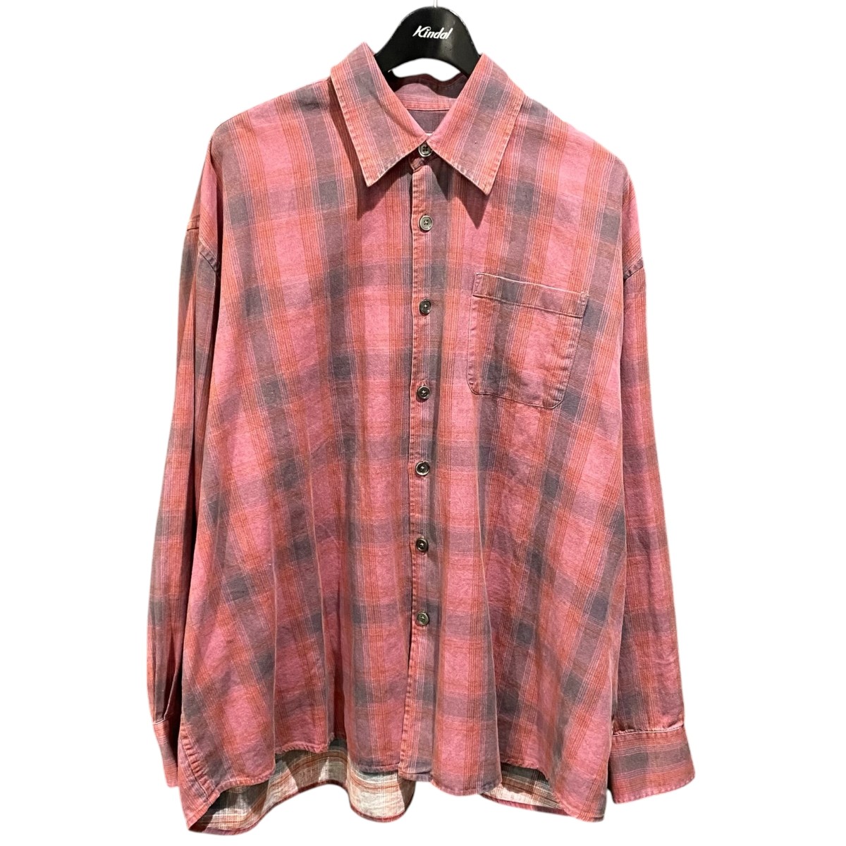 【中古】OUR LEGACY BORROWED SHIRT Idaho Flannel Check M4252BIDC 赤いこと 大きさ：48 【090626】（アワーレガシー）