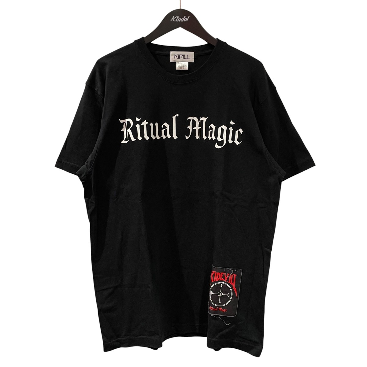 【中古】KIDILL 24SS PATCH Ｔ-SHIRT 半袖プルオーバー KL827 黒いこと 大きさ：Free 【090626】（キディル）