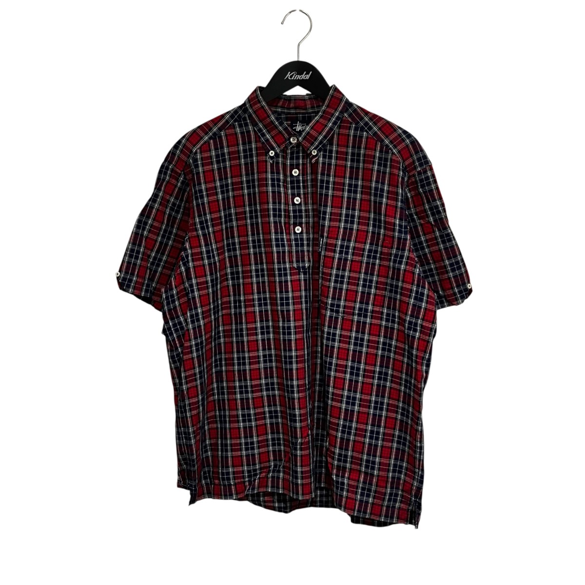 【中古】stussy 00S 半袖プルオーバー 11200 赤いこと 大きさ：L 【090626】（ステューシー）