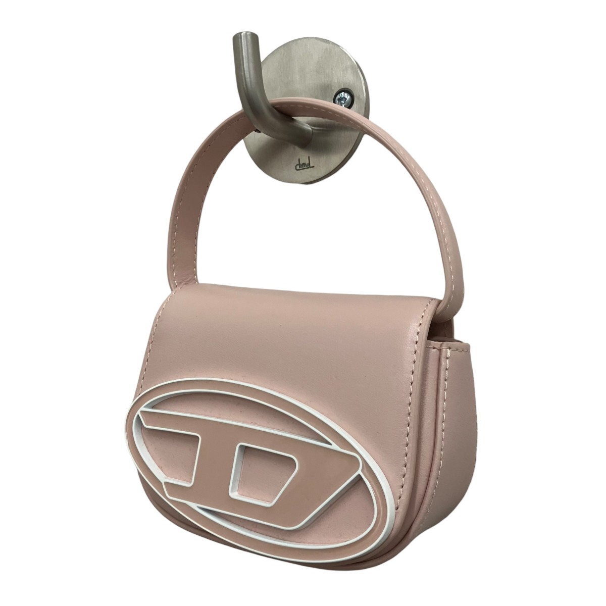 【中古】DIESEL なめし革ショルダーバッグ X08709 サクラ色 【090626】（ディーゼル）