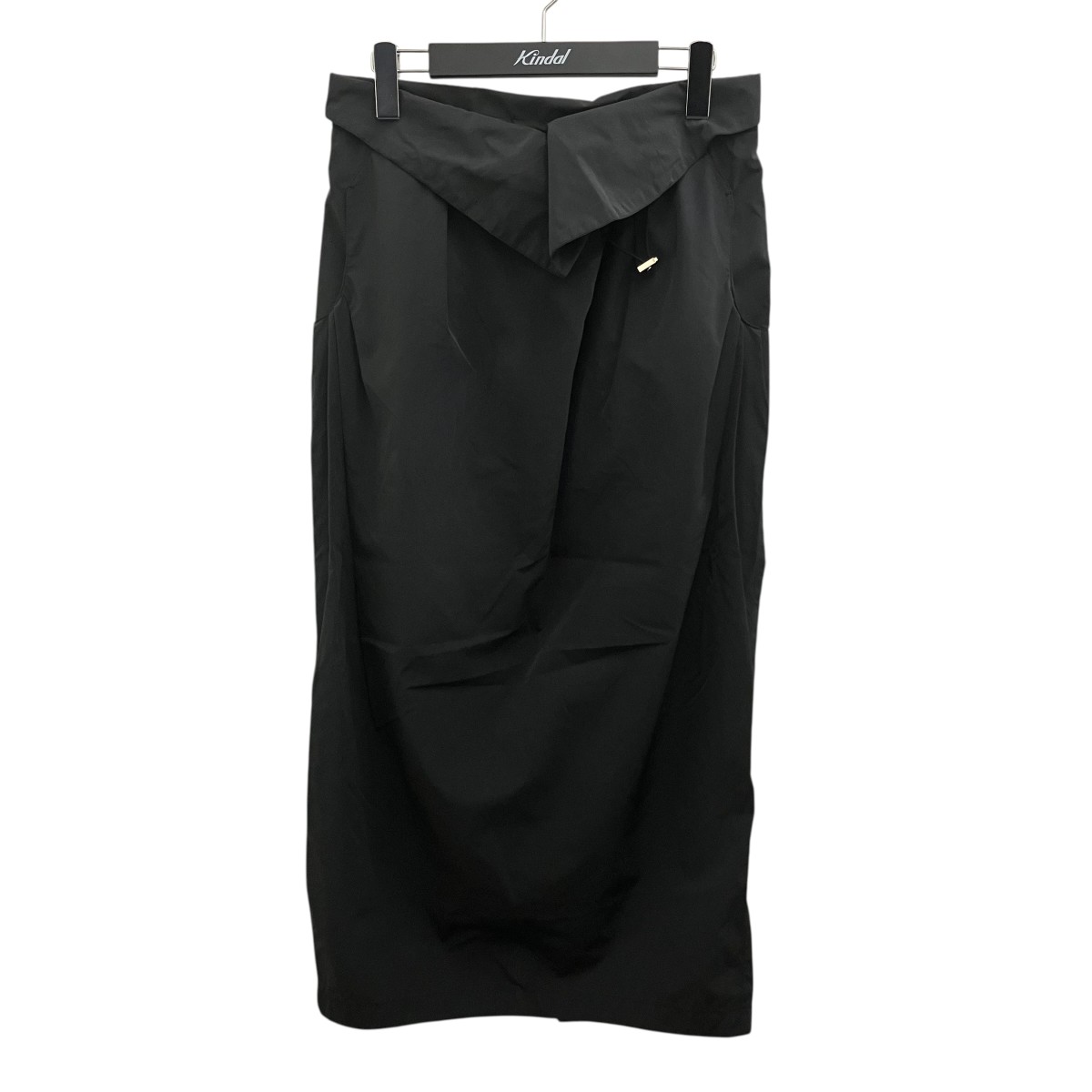 【中古】mame kurogouchi 25SS 【Split Yarn High Waisted Drawstring Skirt】 ハイウエストドローストリングスカート MM25SS-SK015 薄墨色 大きさ：1 【090626】（マメクロゴウチ）