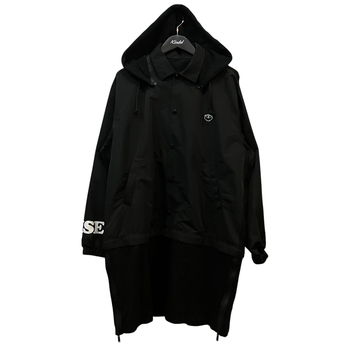 【中古】UNDERCOVER ロングコーチジャケット UC1B4310 2 黒いこと 大きさ：2 【100626】（アンダー押しかぶせる）