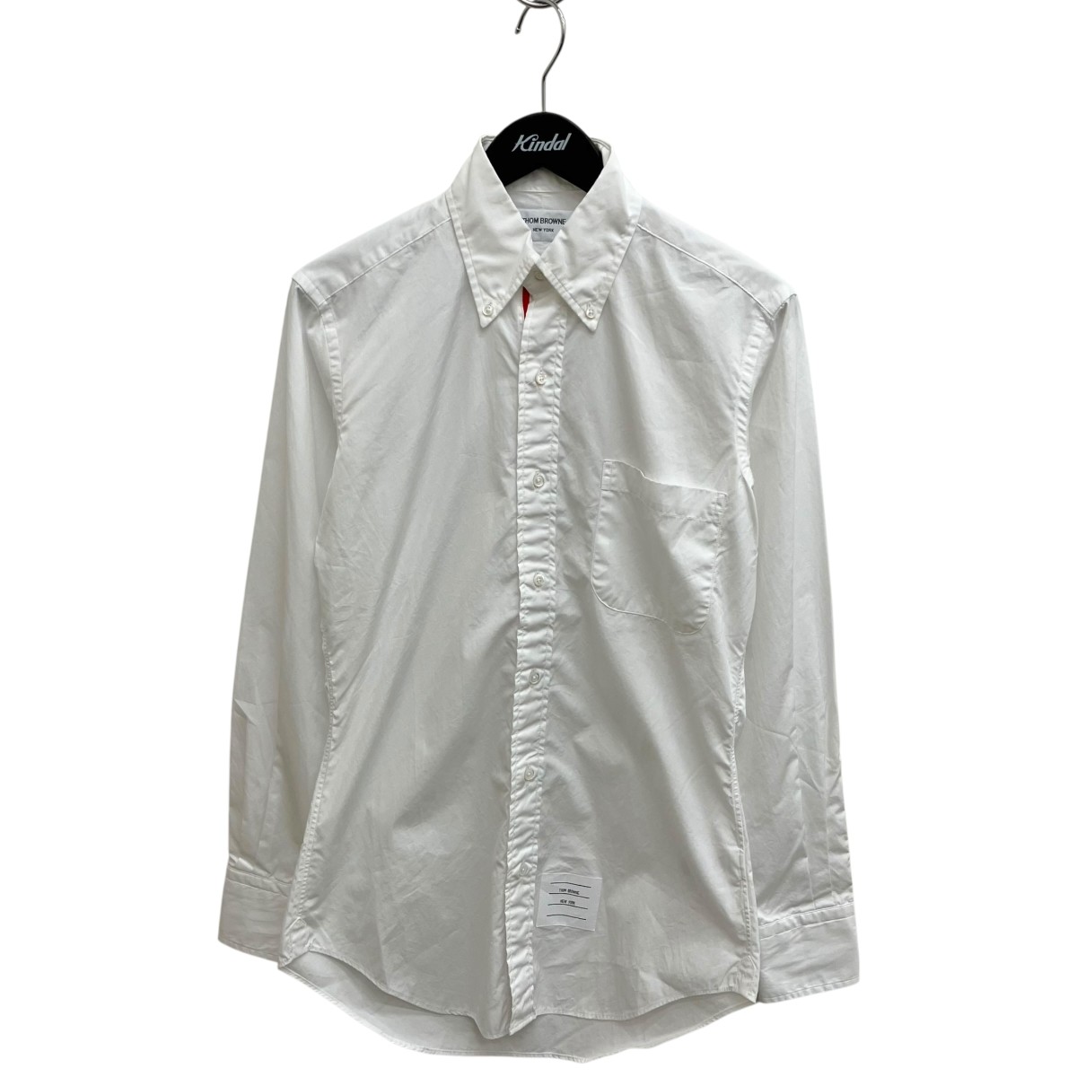 【中古】Thom Browne ボタンダウンシャツ MWL010E-00906114 白いこと 大きさ：1 【100626】（トム・赤銅色）