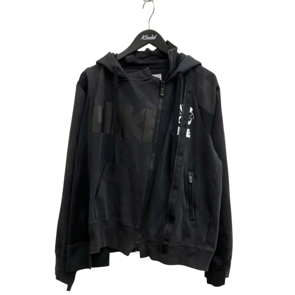 【中古】NIKE×sacai パーカー CD6303 黒いこと 大きさ：S 【100626】（ナイキ×サカイ）