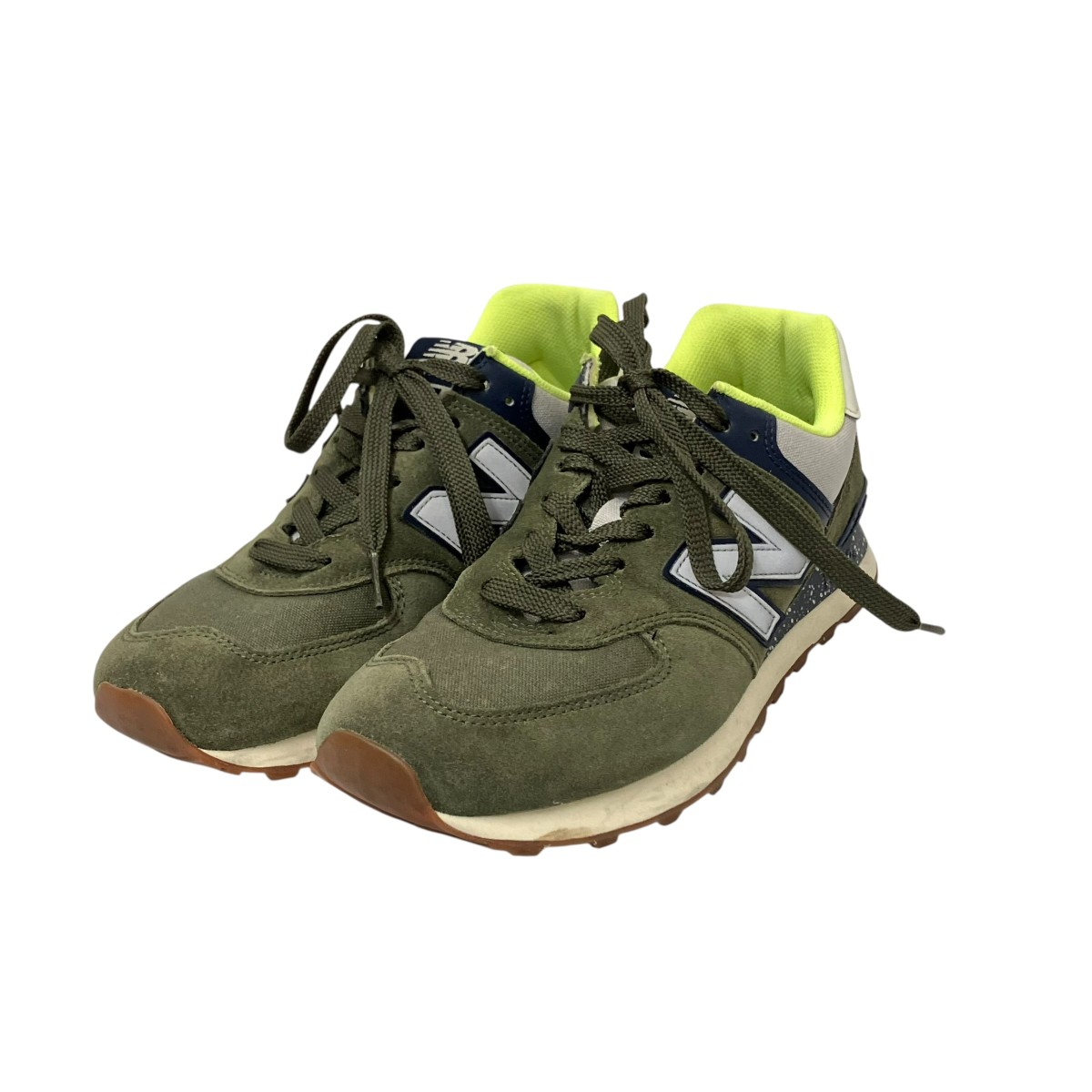 【中古】NEW BALANCE×CDG JUNYA WATANABE MAN スニーカー ML574JMO 緑であること 大きさ：26糎 【100626】（ニュー平衡にする×ジュンヤワタナベコムデギャルソンマン）