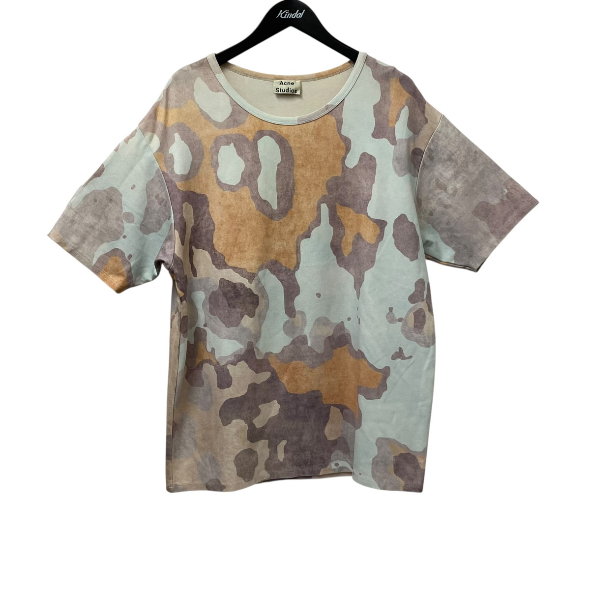 【中古】ACNE STUDIOS NIAGARA T プルオーバー 25P166 天の原青色×オレンジ色 大きさ：L 【100626】（アクネストゥディオズ）