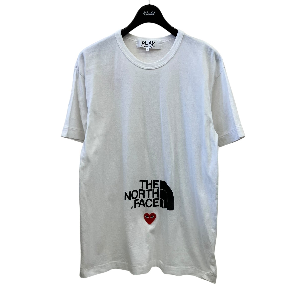 【中古】PLAY COMME des GARCONS×THE NORTH FACE プルオーバー AE-T202 白いこと 大きさ：XL 【100626】（プレイコムデギャルソン×ザノースフェイス）
