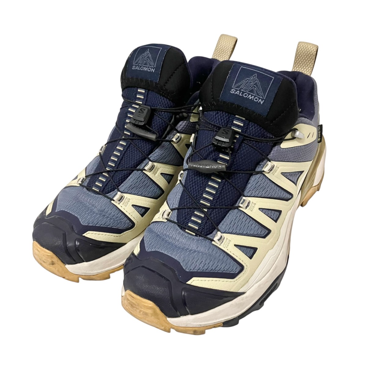 【中古】SALOMON ローカットスニーカー 478166 米国海軍×ベージュ 大きさ：27糎 【100626】（サロモン）