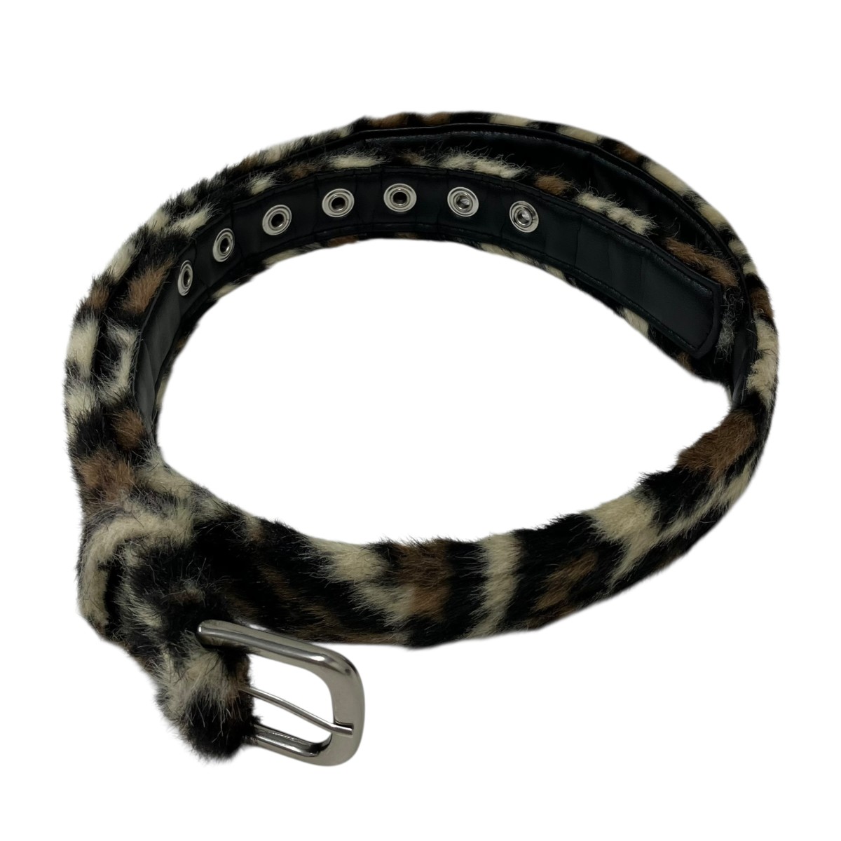 【中古】AMBUSH 26SS FAKE FUR BELT フェイクファーベルト ベージュ 【100626】（アンブッシュ）