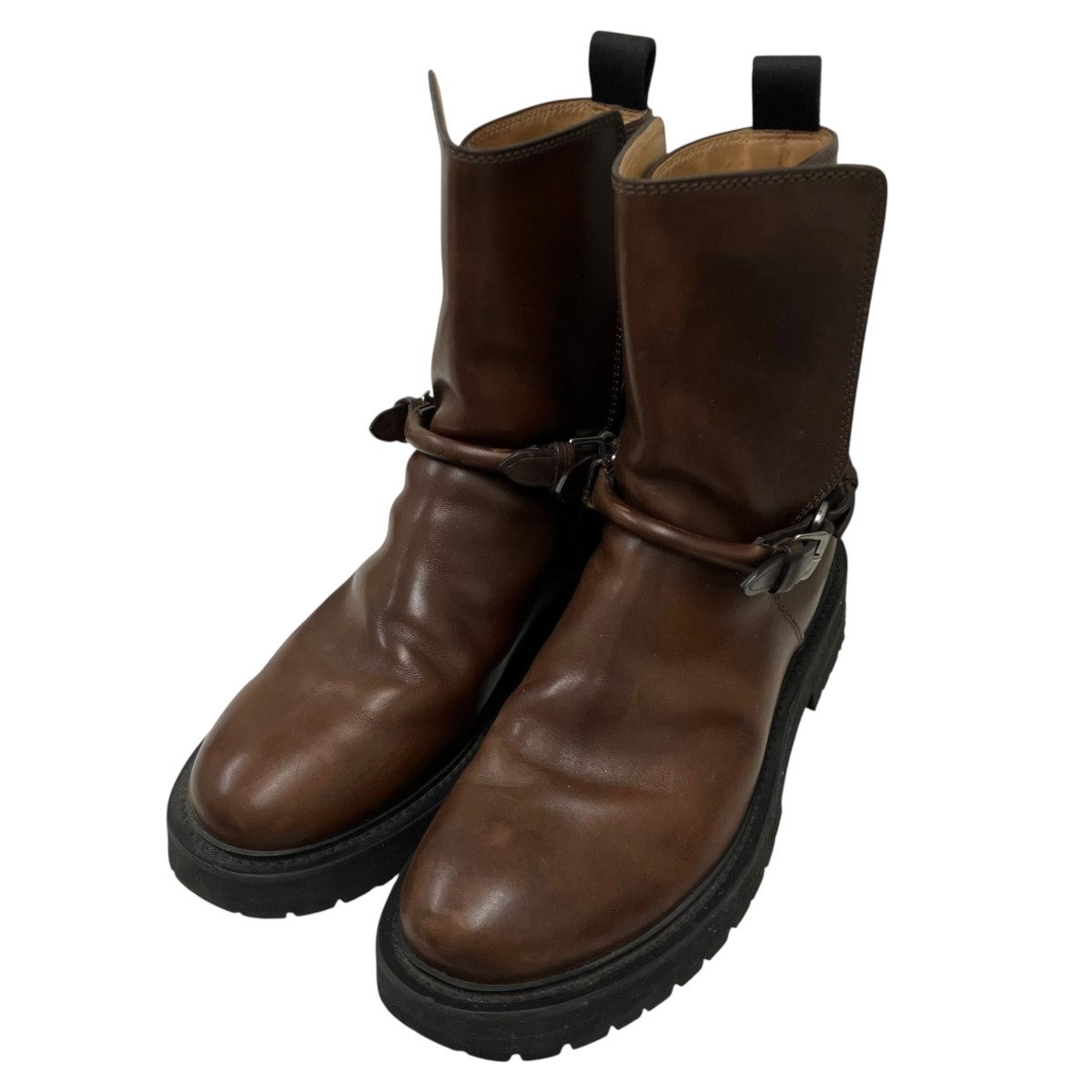 【中古】BOTTEGA VENETA 自動二輪車ブーツ 赤銅色 大きさ：41 【100626】（ボッテガヴェネタ）