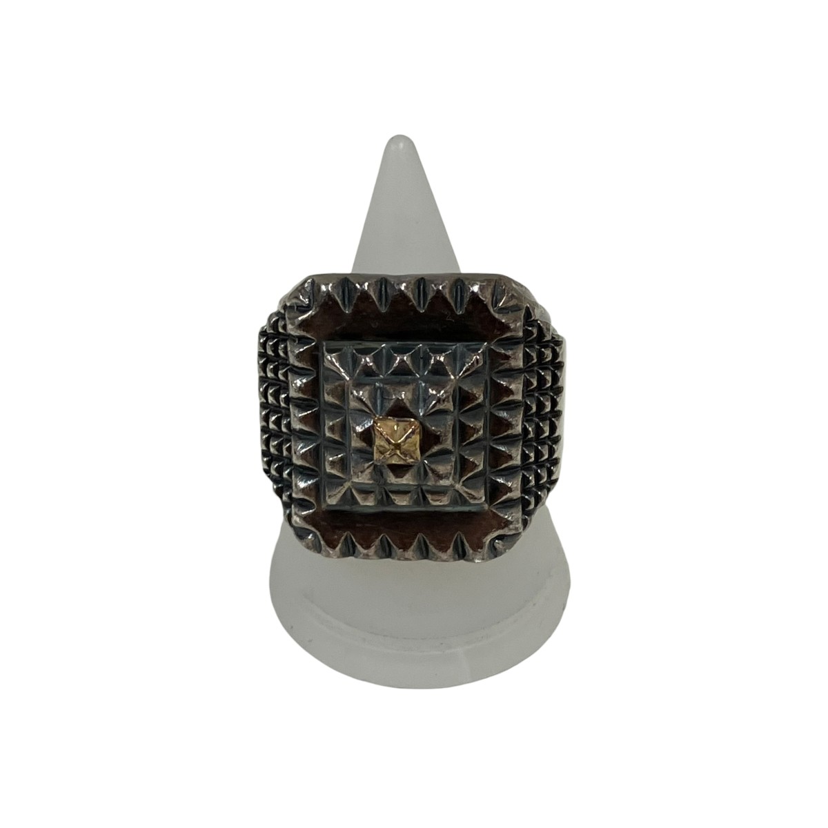 【中古】NATURAL INSTINCT Vertex of element しろがね色輪っか しろがね色 大きさ：19号 【100626】（ナチュラルインスティンクト）