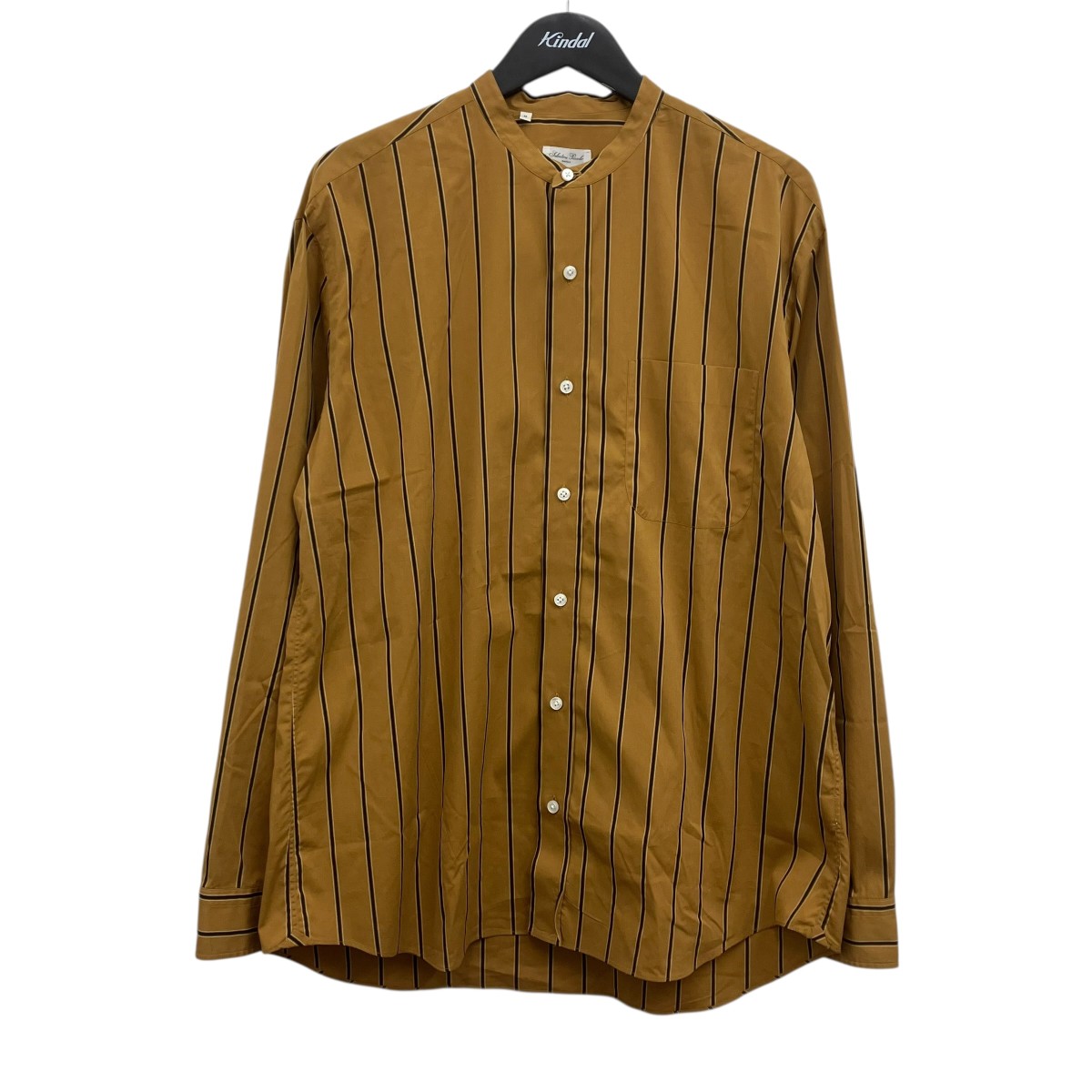 【中古】Salvatore Piccolo バンドカラーシャツ オレンジ色 大きさ：M 【100626】（サルバトーレピッコロ）