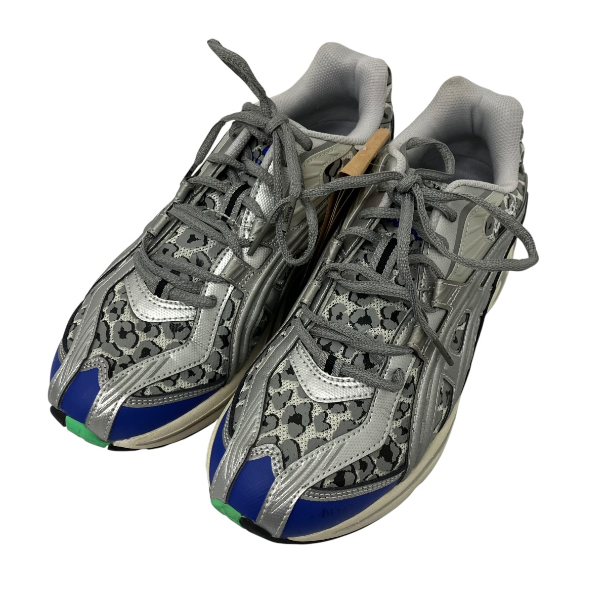 【中古】asics×AWAKE スニーカー しろがね色×青色 大きさ：27.0糎 【100626】（アシックス×アウェイク）