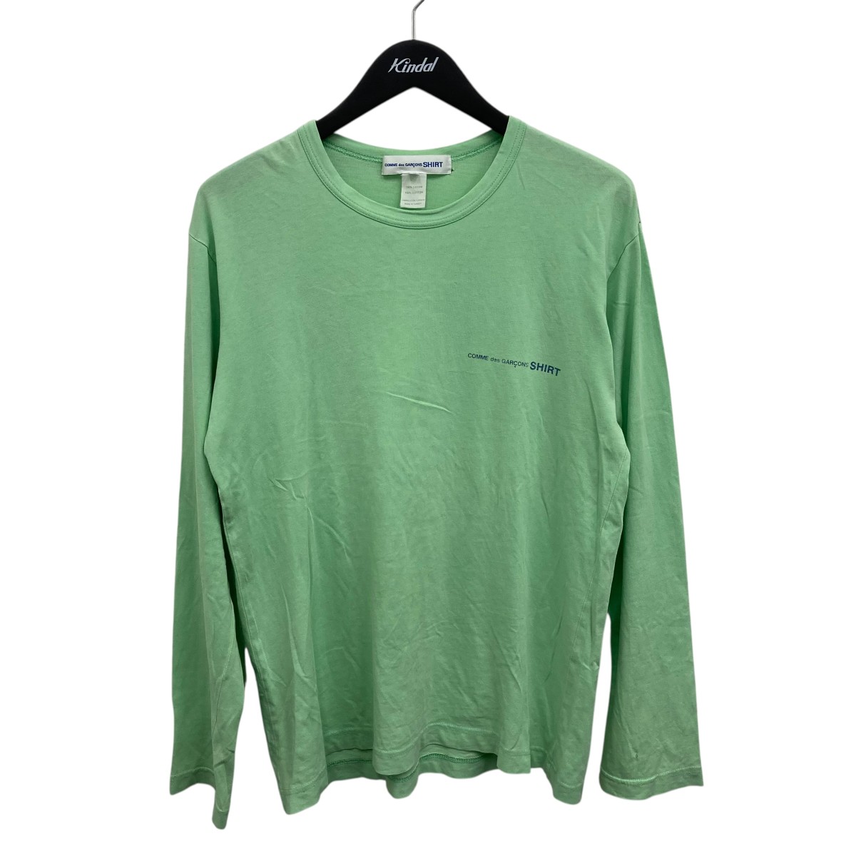 【中古】COMME des GARCONS SHIRT ロングスリーブカットソー 緑であること 大きさ：M 【100626】（コムデギャルソンシャツ）